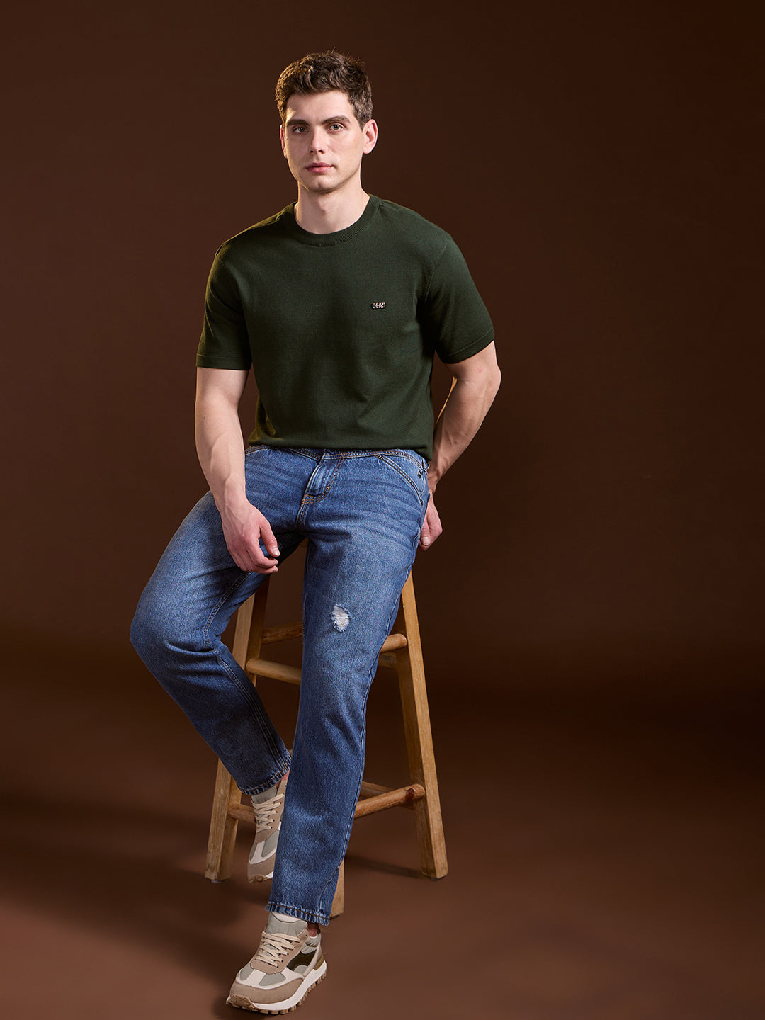 Men Blue Mid-Rise Jeans