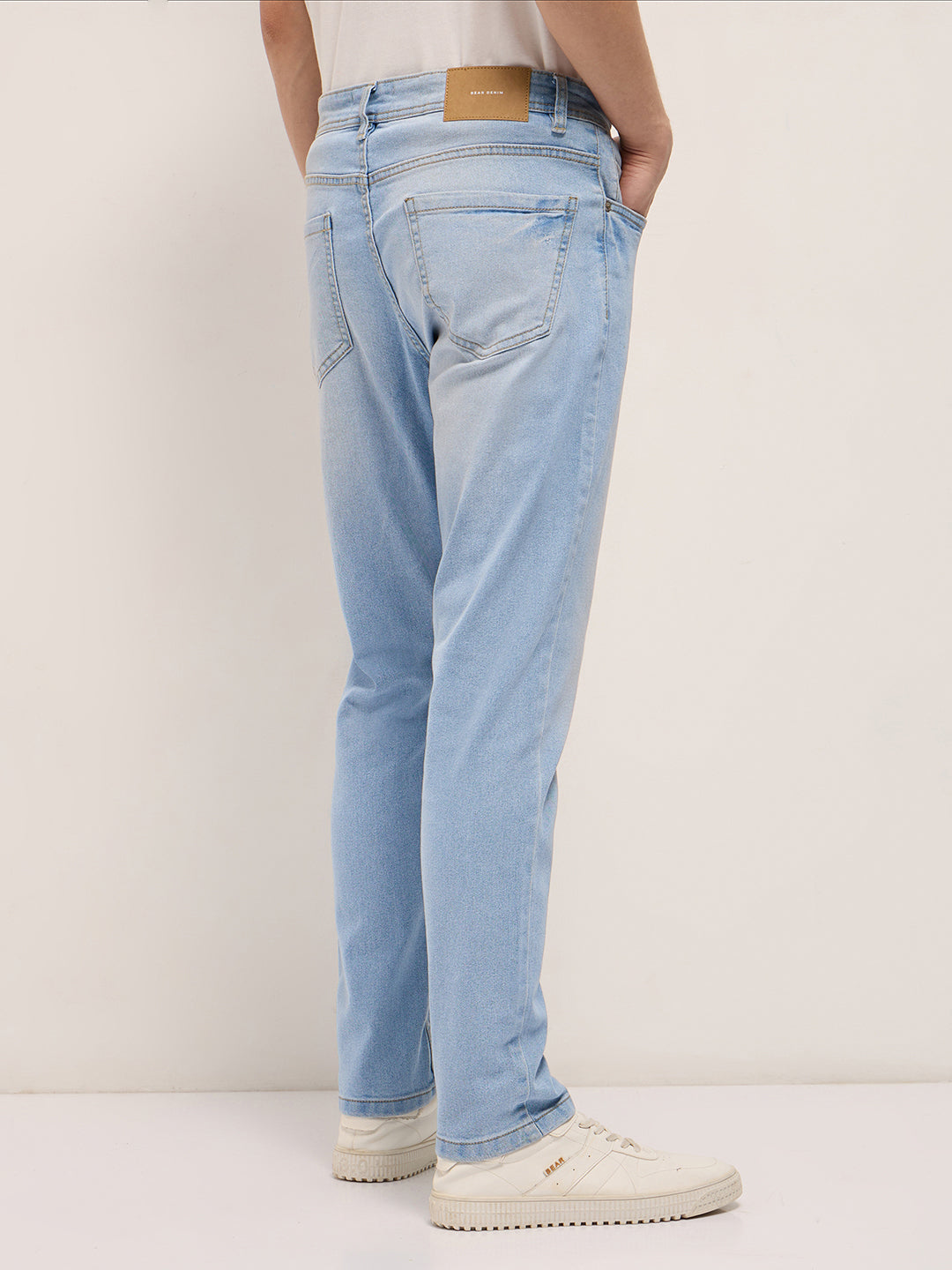 Men Mid Blue Mid-Rise Slim Fit Jeans