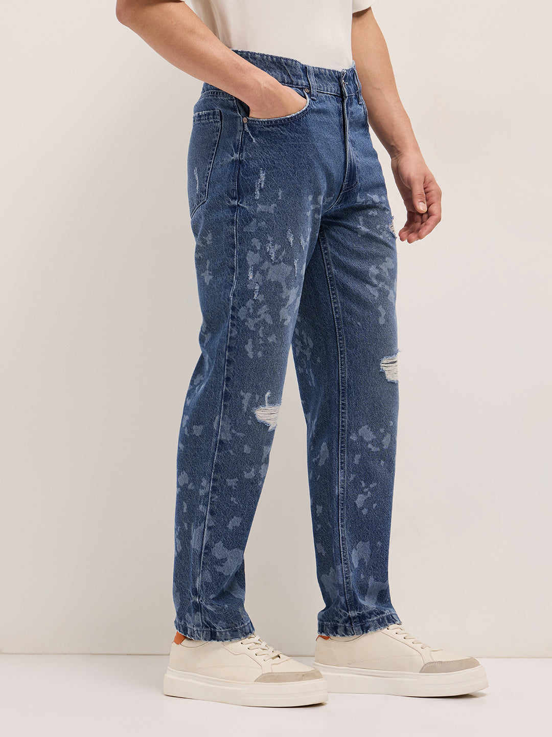 Men Blue Straight Fit Jeans
