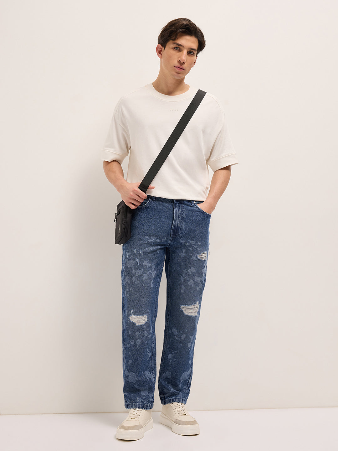 Men Blue Straight Fit Jeans