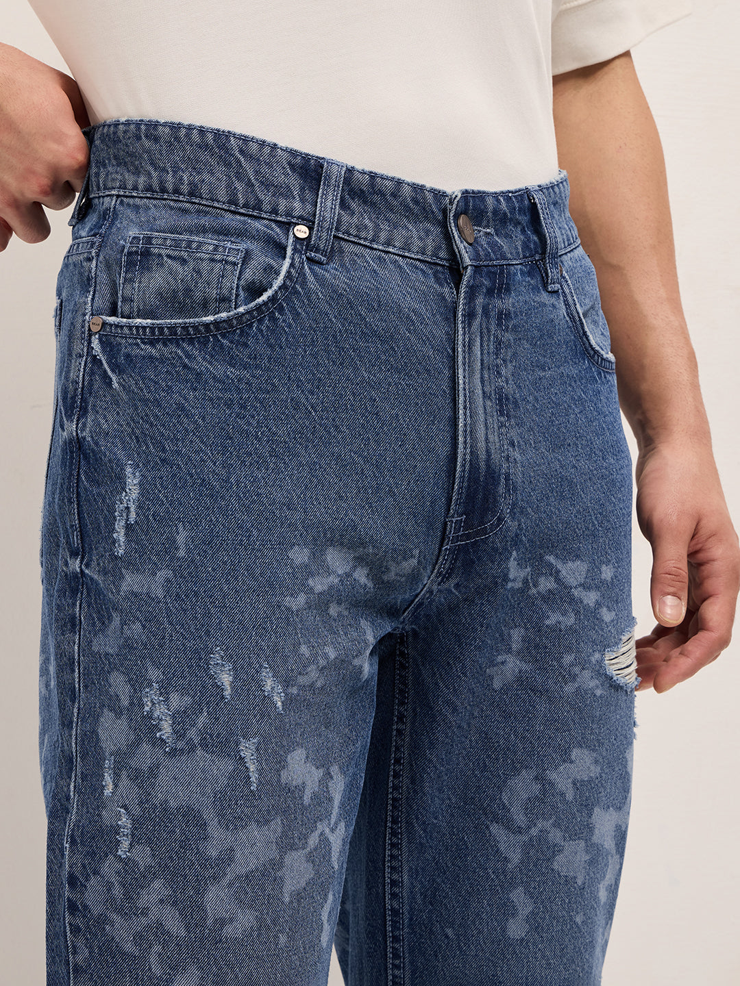Men Blue Straight Fit Jeans