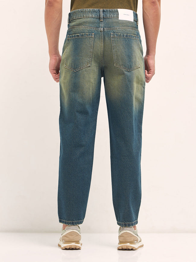 Men Mid Blue Mid-Rise Straight Fit Jeans