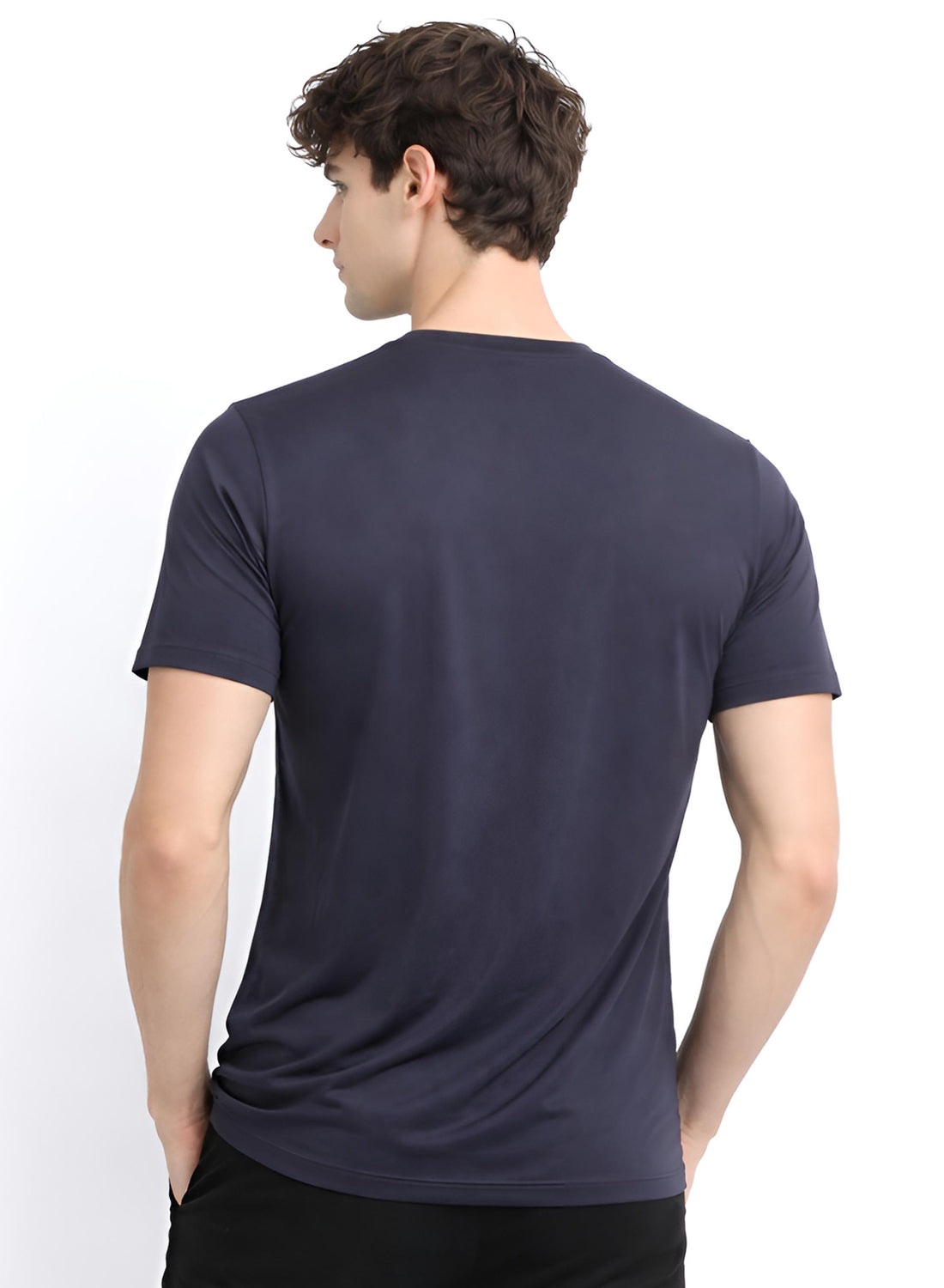 Men Grey Classic Printed T-Shirt