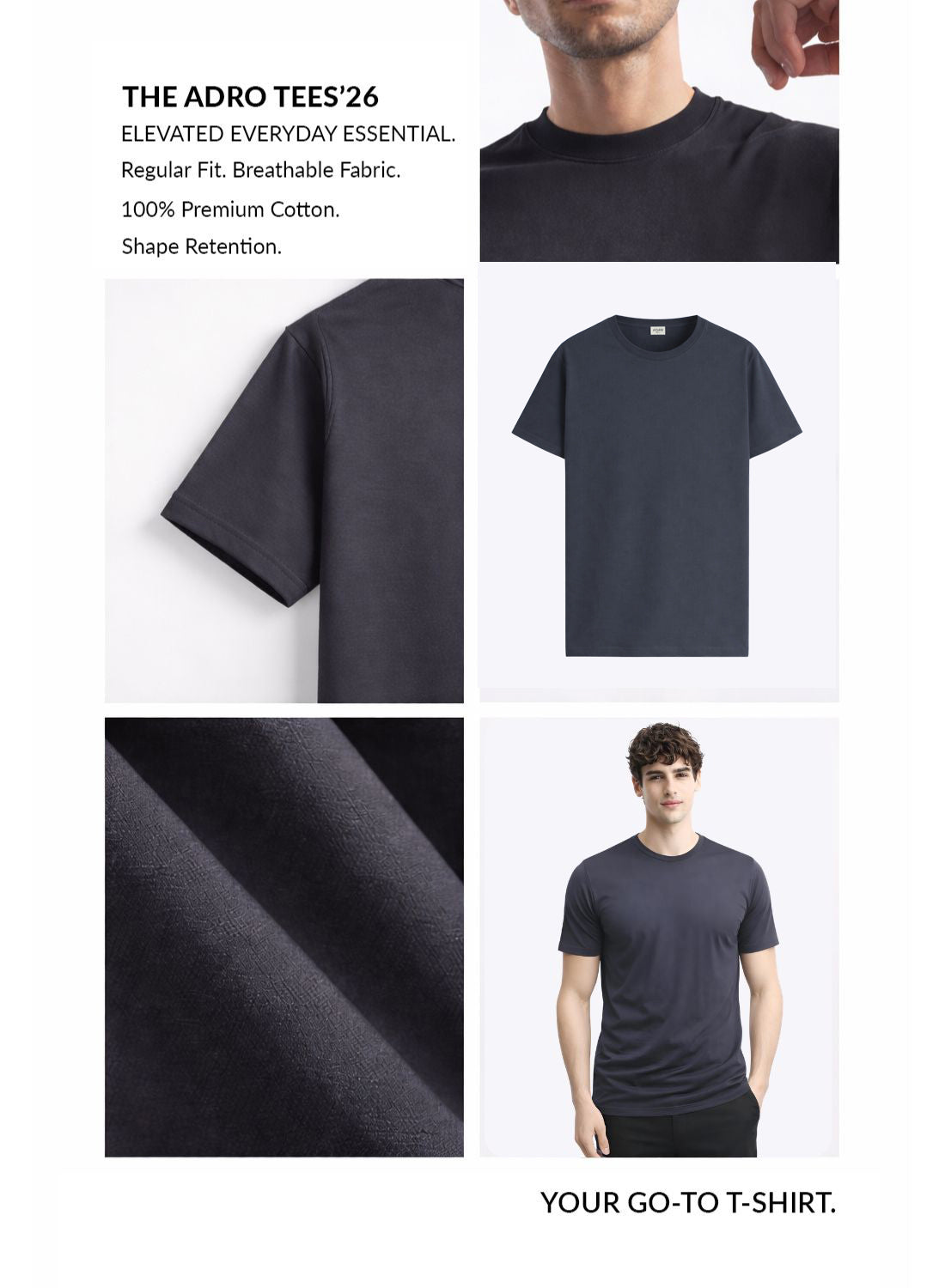 Men Grey Classic Printed T-Shirt
