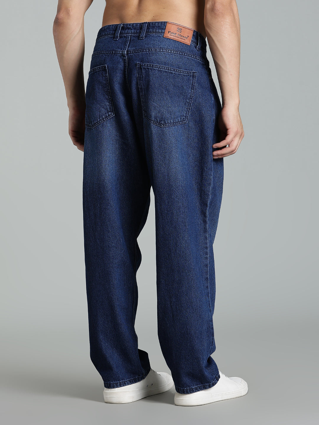 Men Brukk Blue Baggy Jeans
