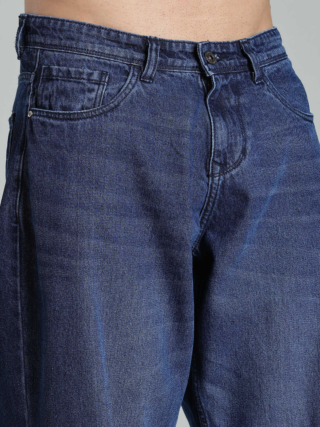 Men Brukk Blue Baggy Jeans