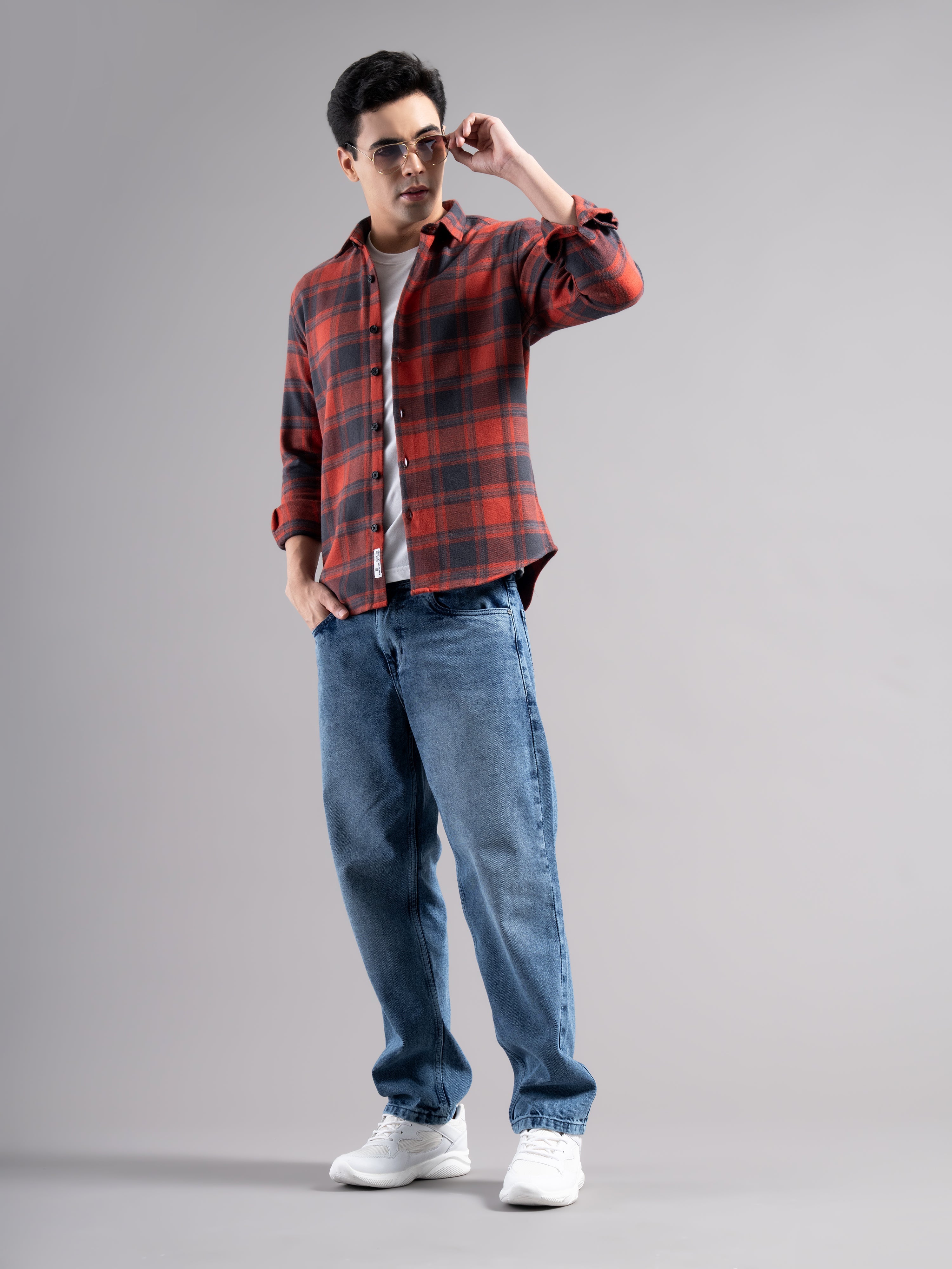 Men Brukk Light Baggy Jeans