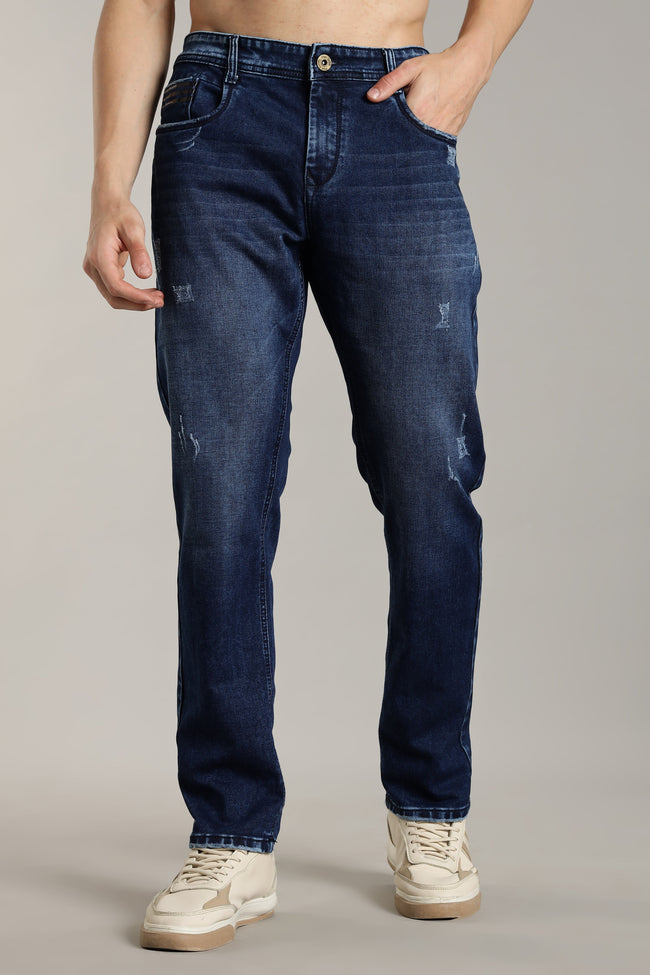 Men Dusty Blue Flint Jeans