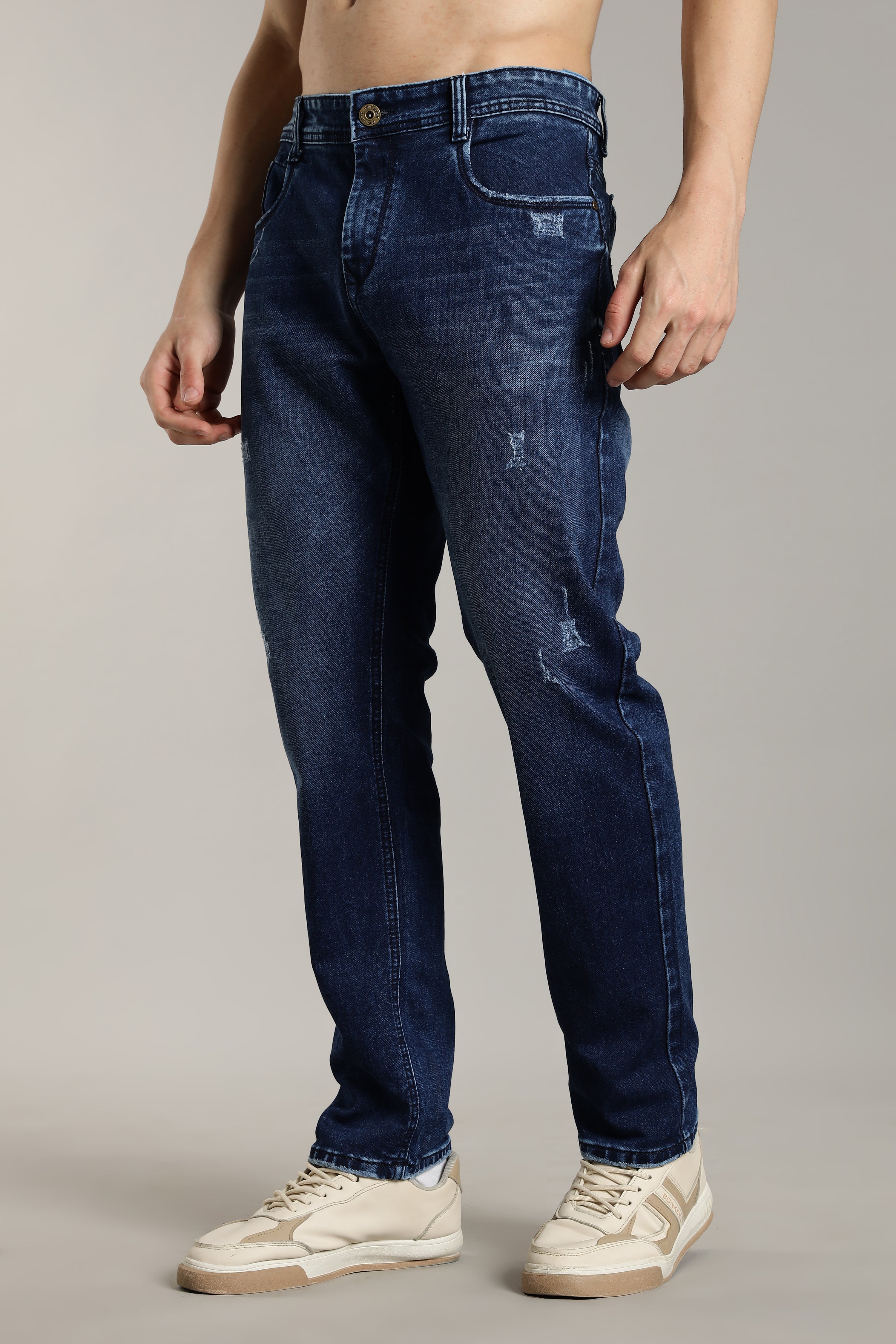 Men Dusty Blue Flint Jeans