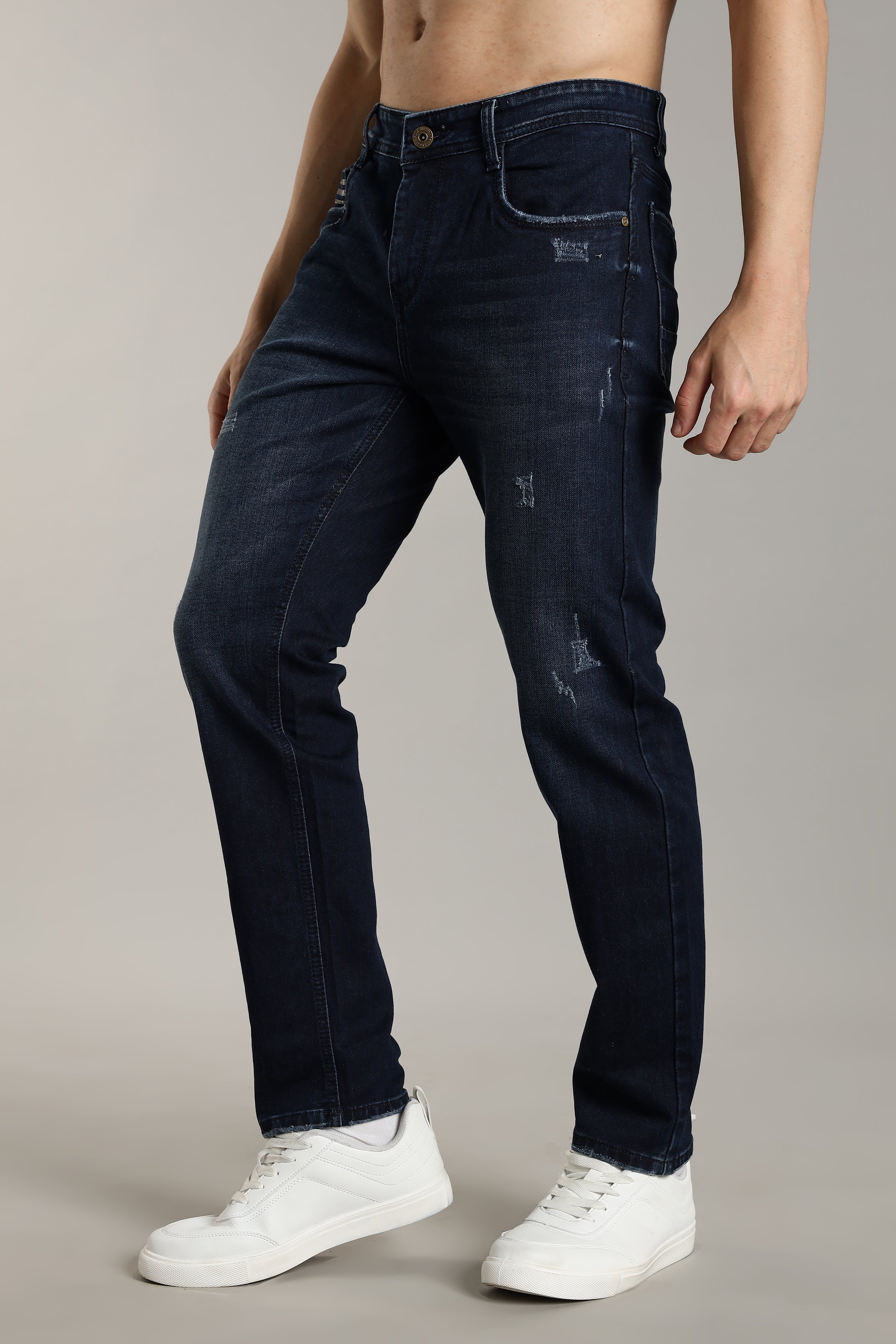 Men Deep Blue Flint Jeans