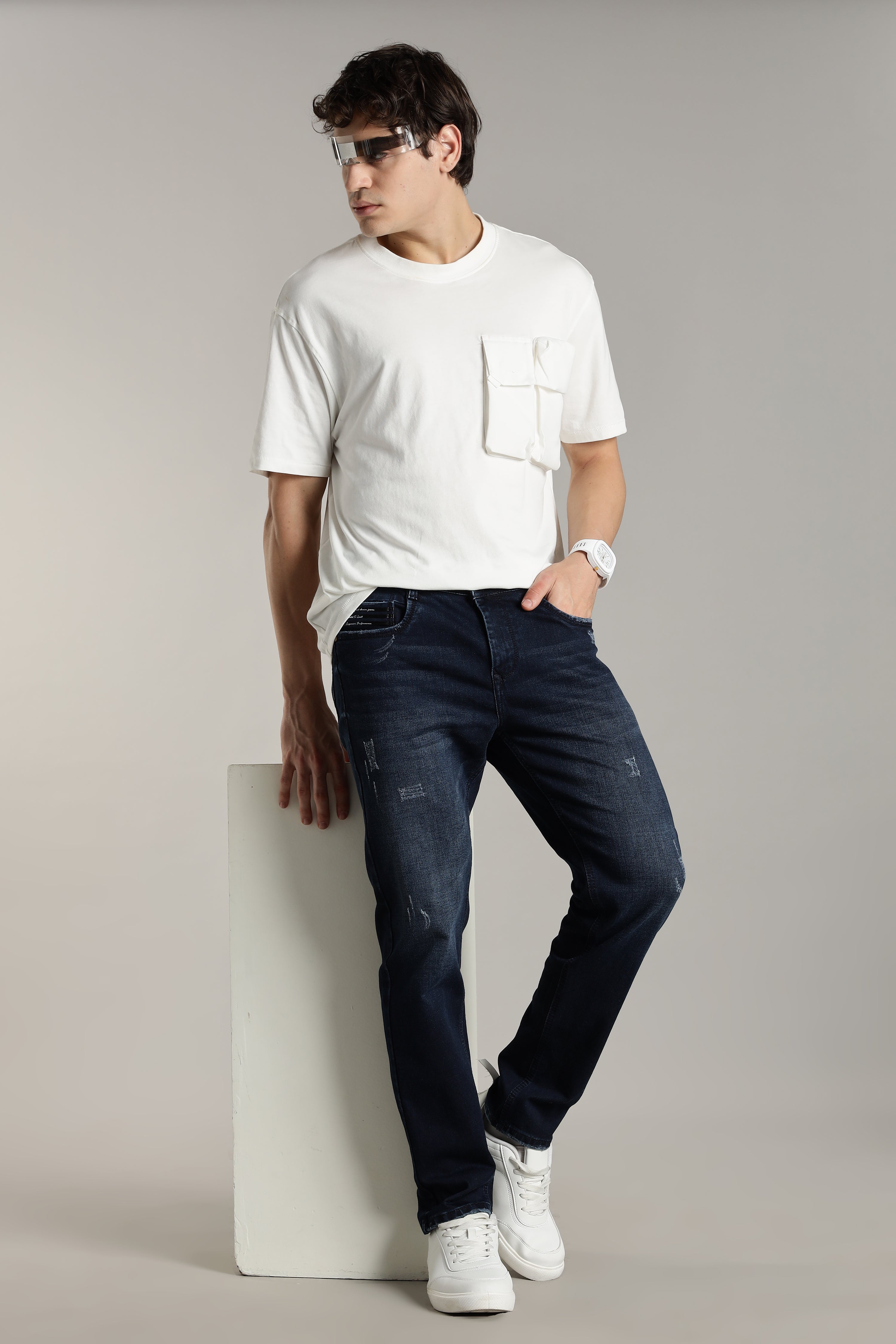 Men Deep Blue Flint Jeans