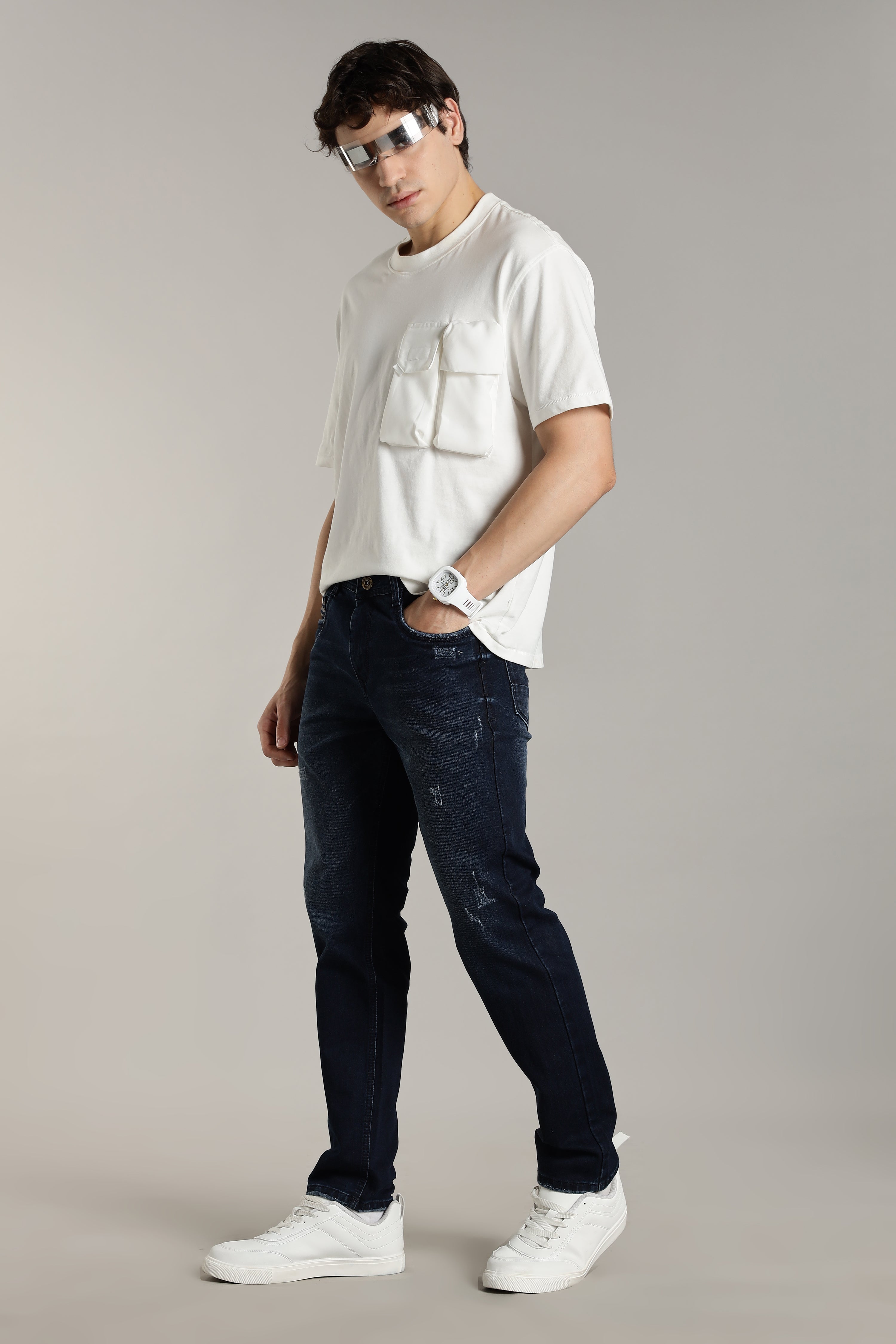 Men Deep Blue Flint Jeans