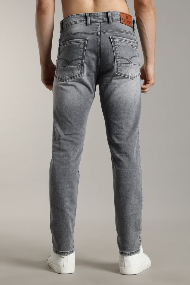 Men Ash Grey Flint Jeans
