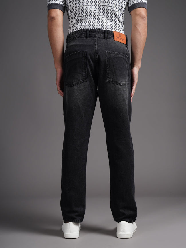Men Trace Black Relax Tapered Jeans