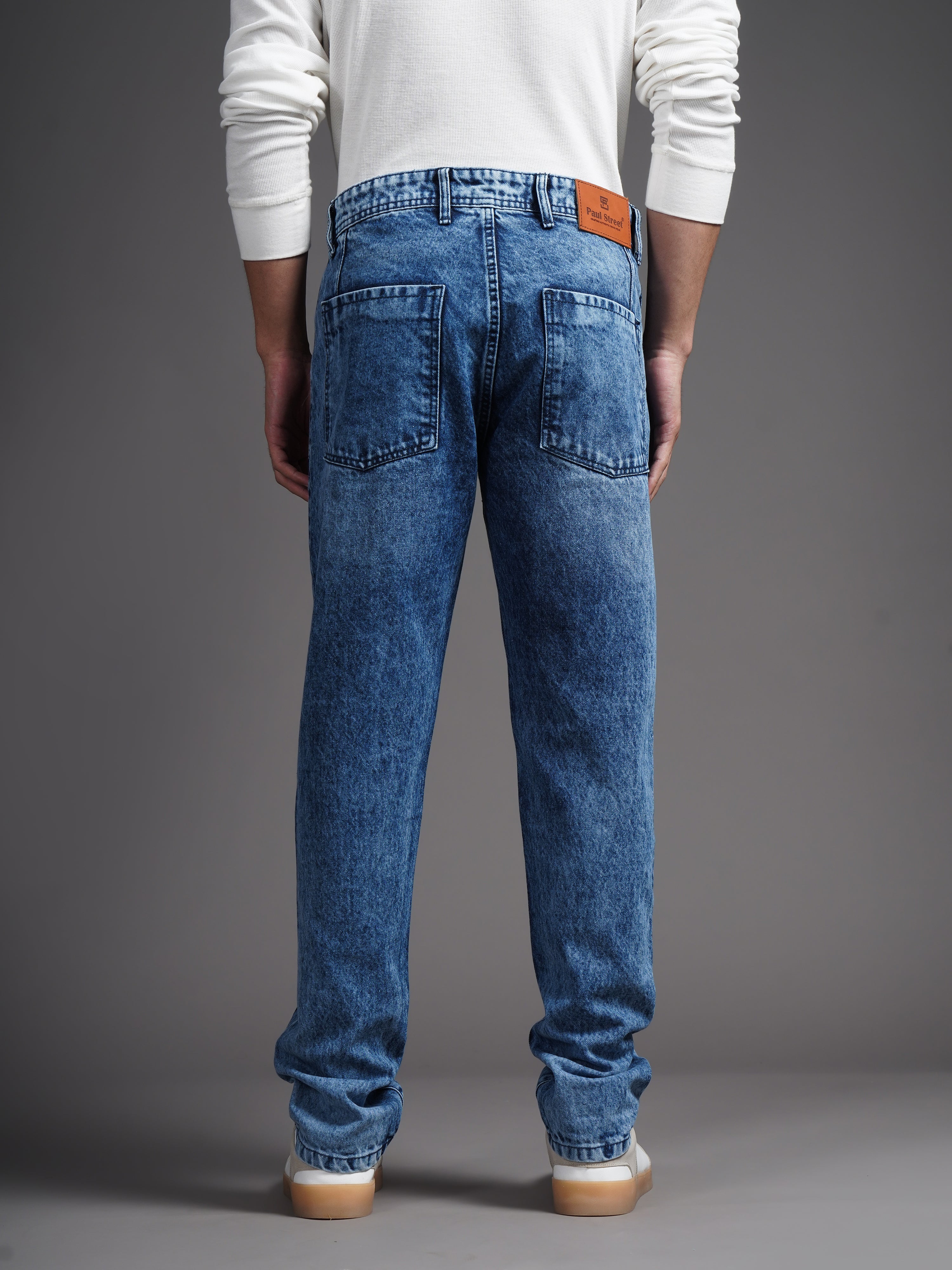 Men Trace Blue Relax Tapered Jeans