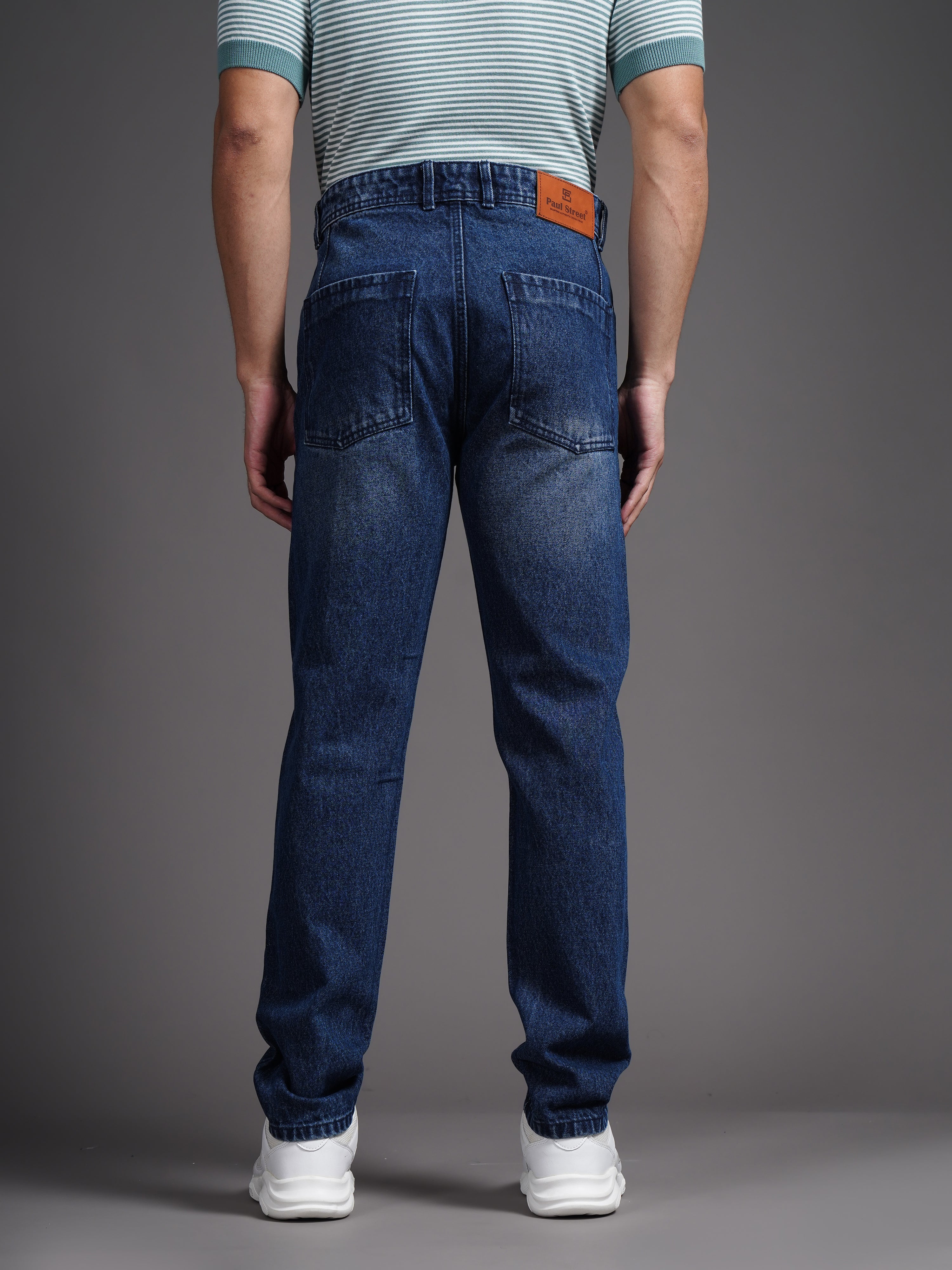 Men Axis Indigo Relax Tapered Jeans
