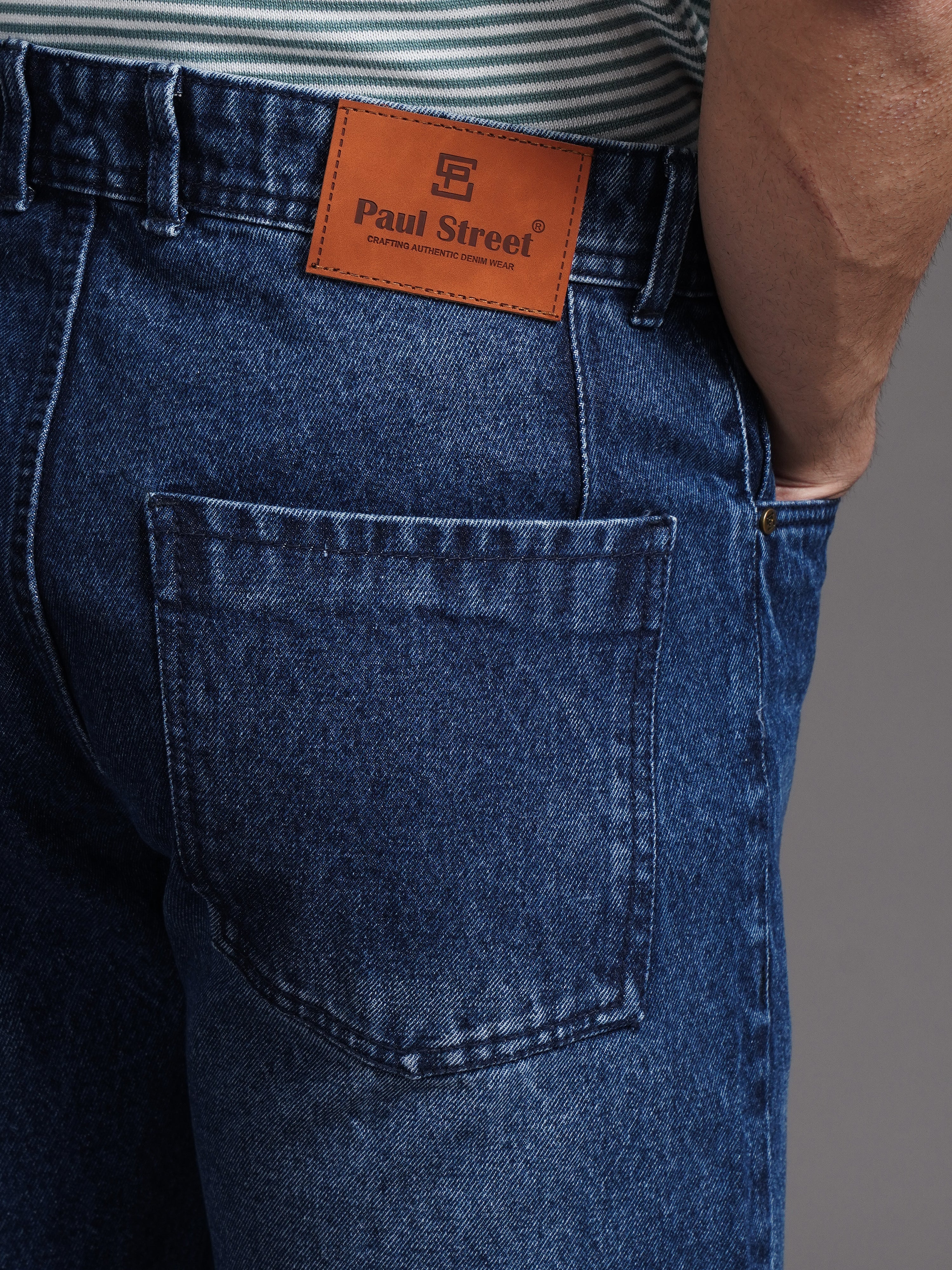 Men Axis Indigo Relax Tapered Jeans