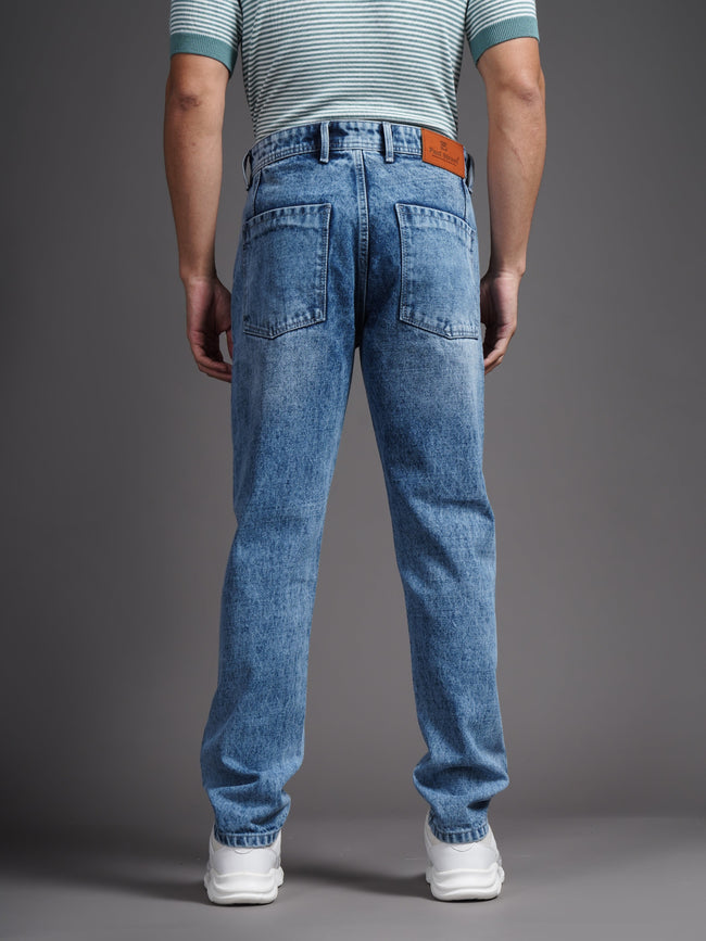 Men Axis Blue Relax Tapered Jeans