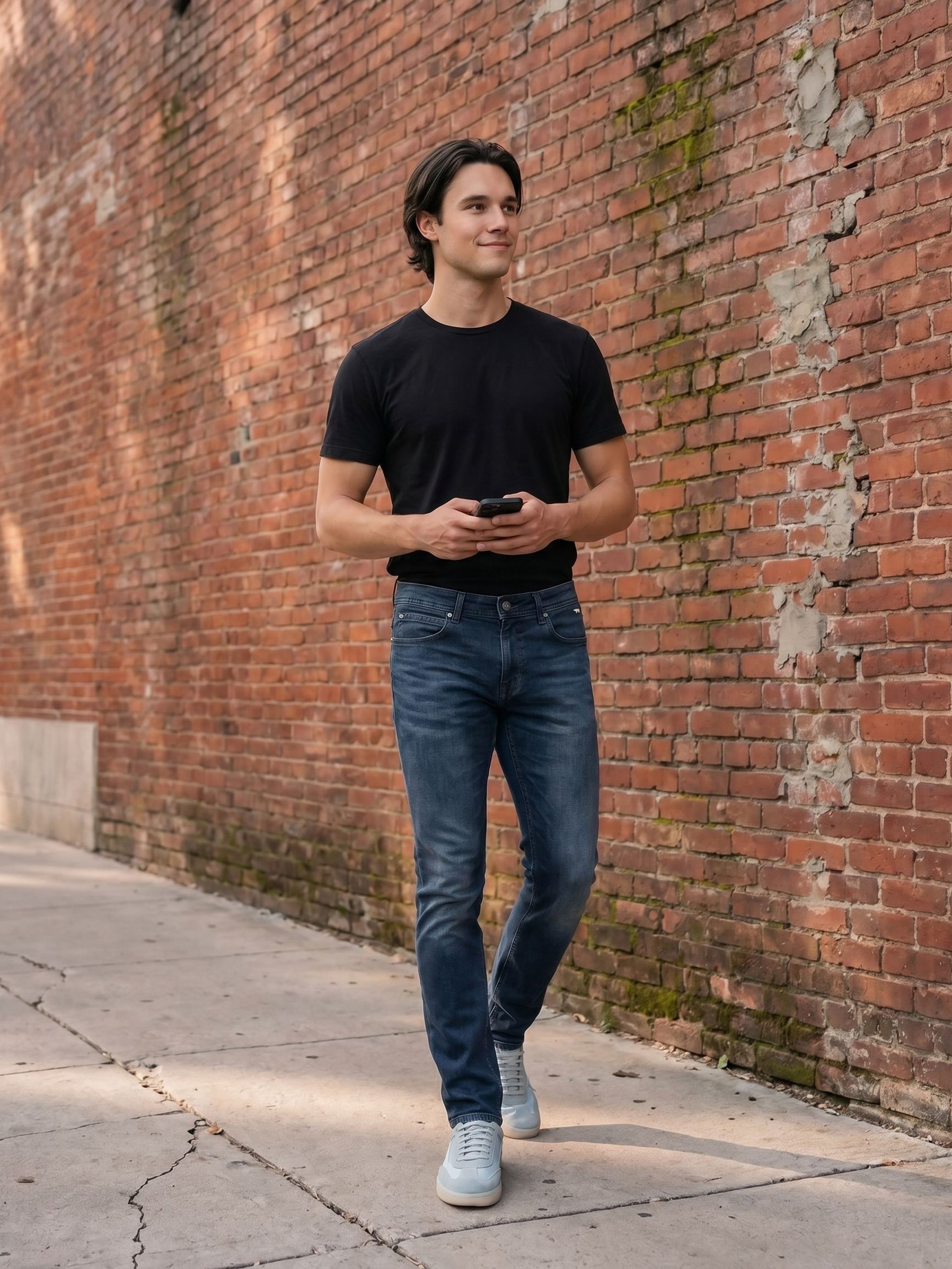 Men Blue Solid Stretchable Jeans