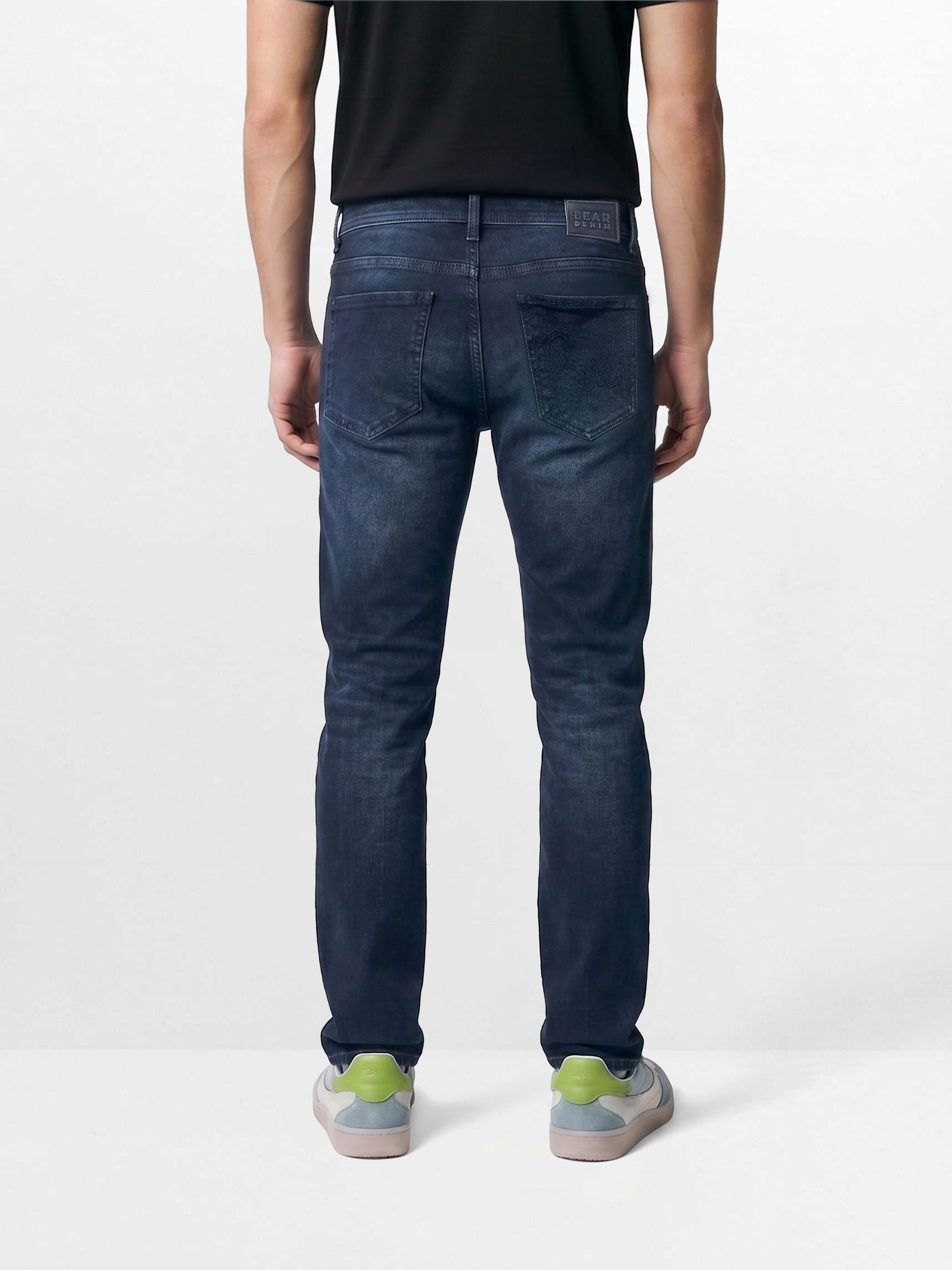 Men Blue Solid Stretchable Jeans