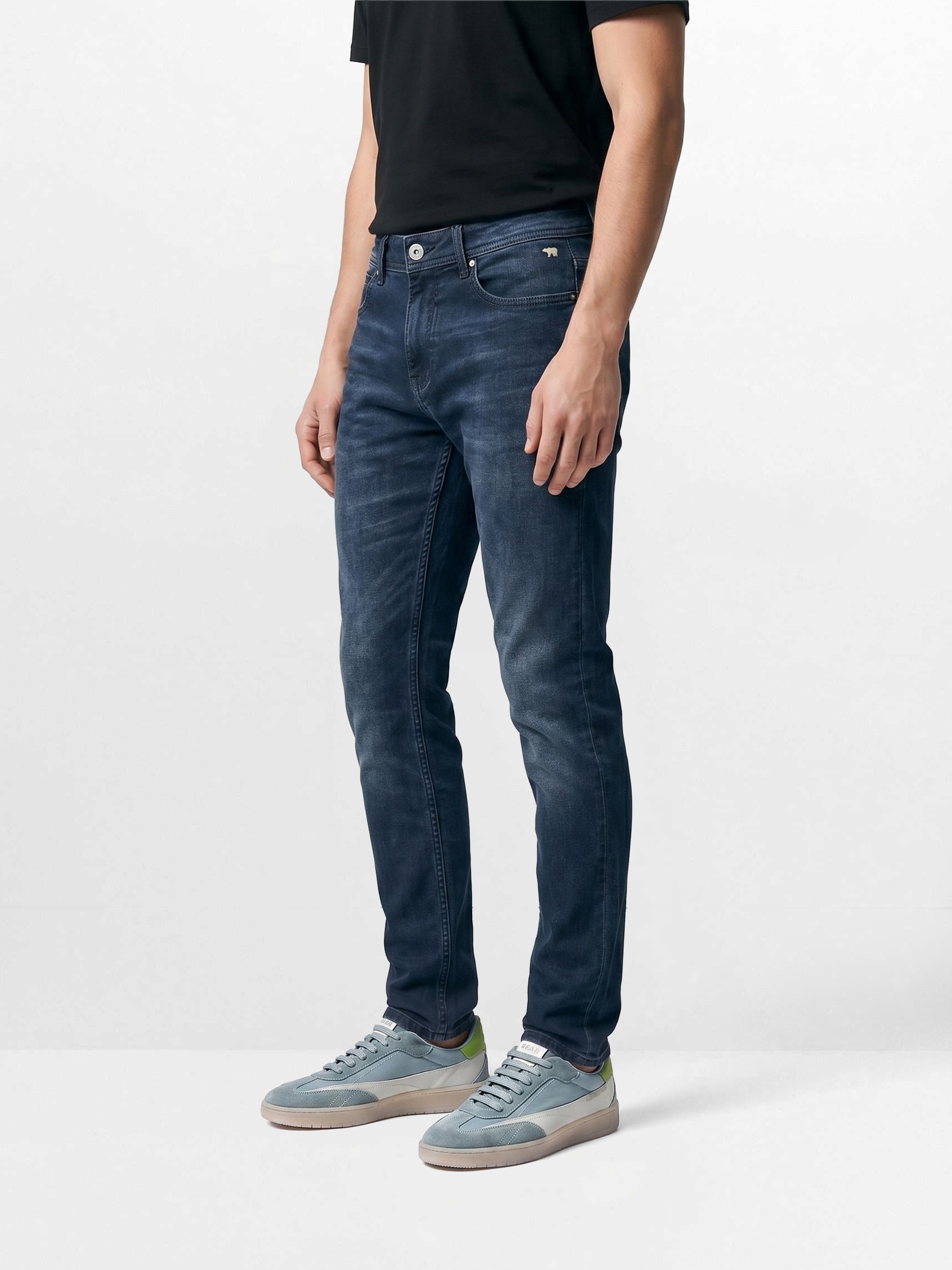 Men Blue Solid Stretchable Jeans