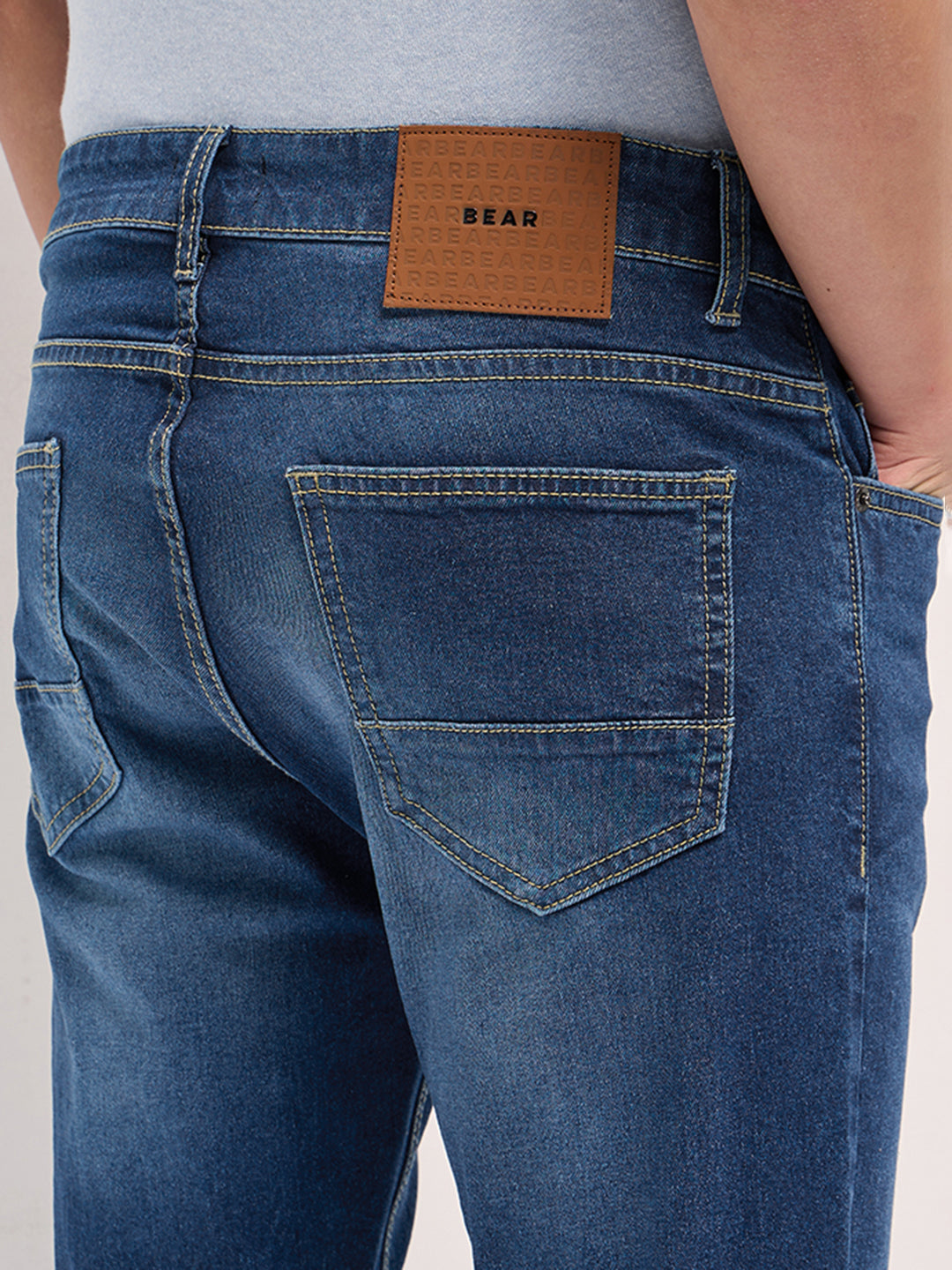 Men BlueMid Fade Mid-Rise Skinny Fit Jeans
