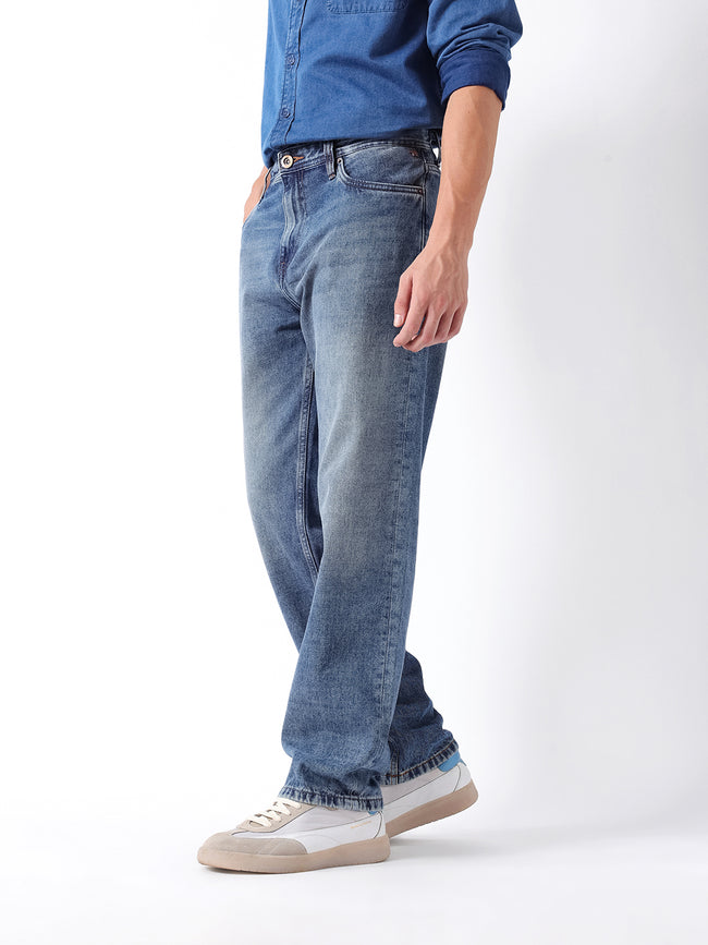 Men Blue Solid Jeans