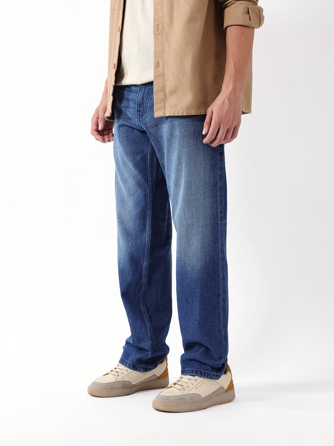 Men Blue Solid Jeans