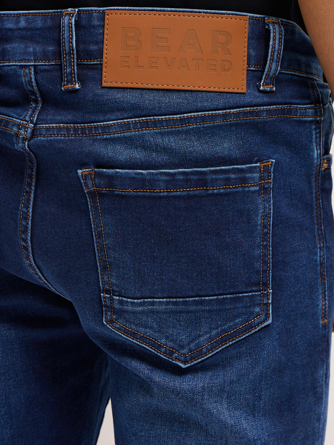 Men Mid BlueLight Fade Mid-Rise Skinny Fit Jeans