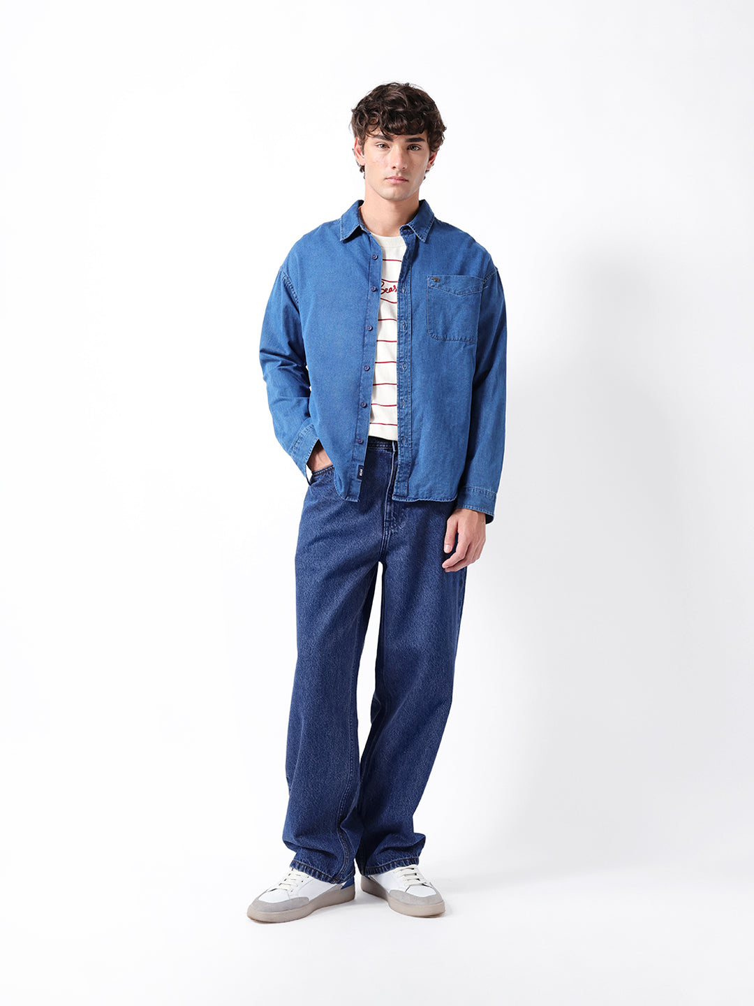 Men Blue Solid Jeans