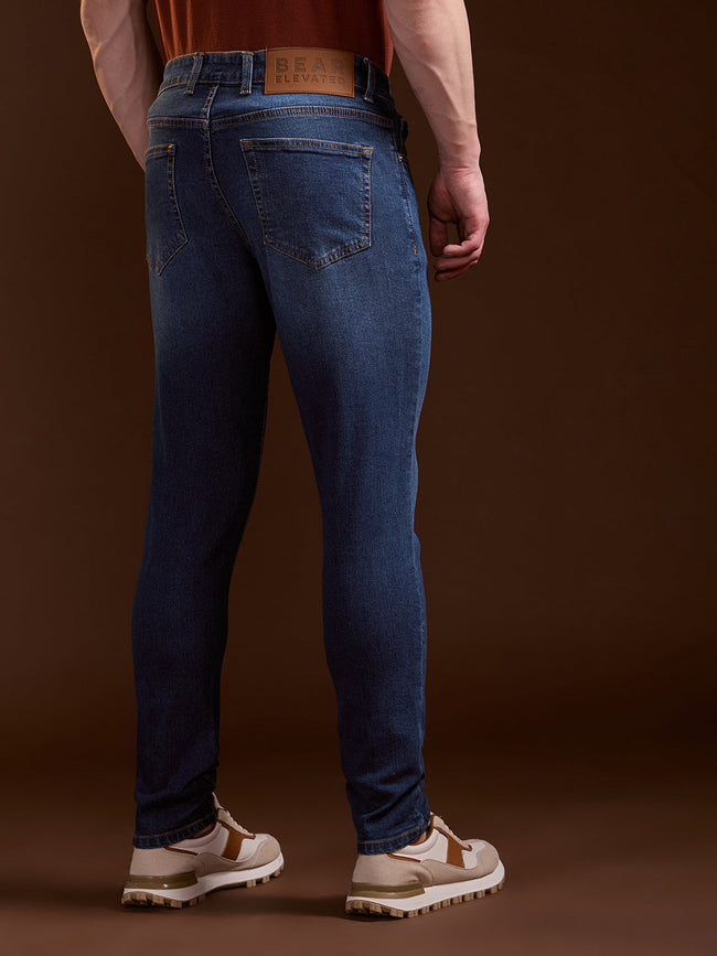 Men BlueLight Fade Lightly distressed Mid-Rise Relaxed Fit Jeans