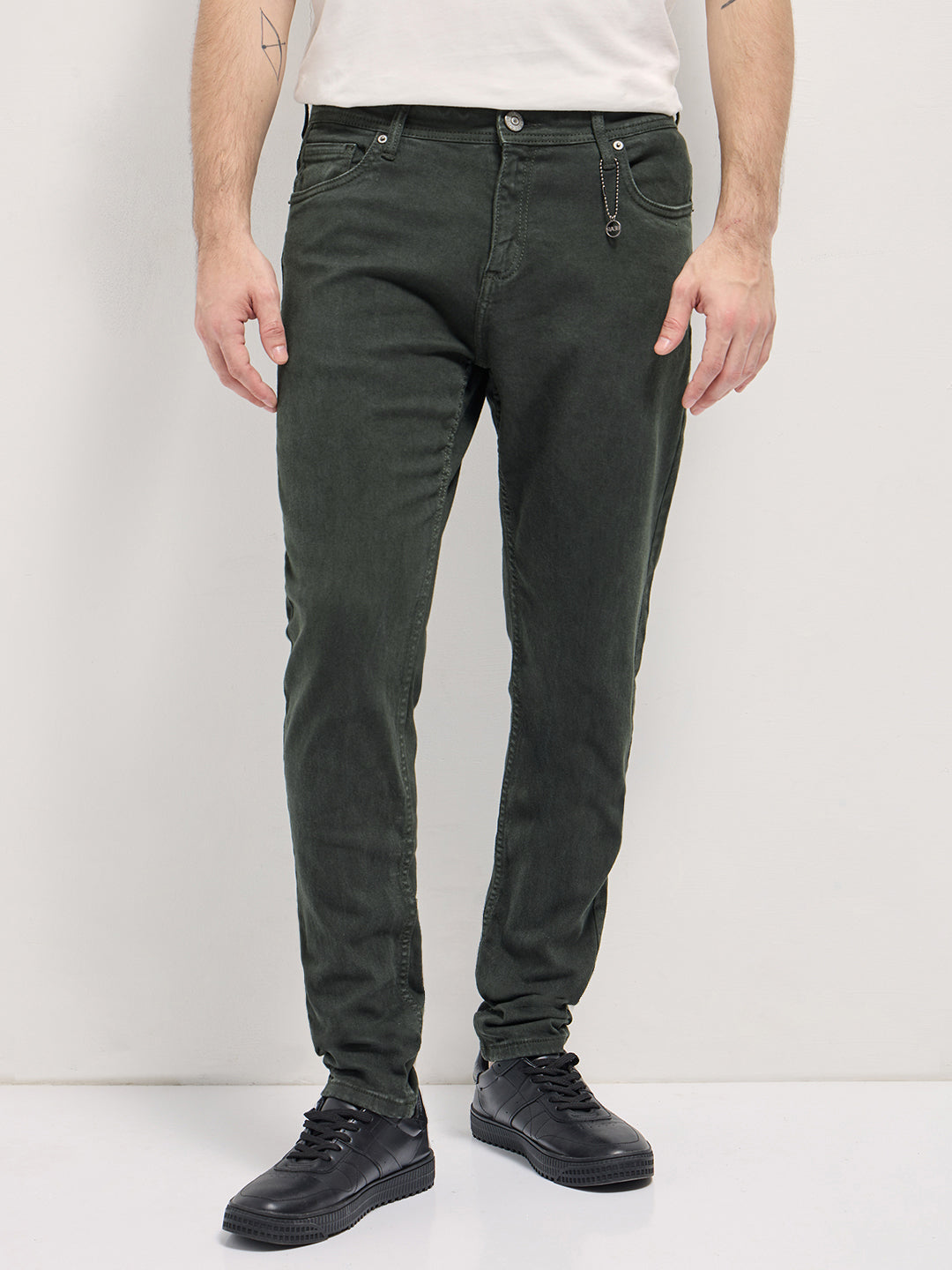 Men Stylish Dark Green Jeans