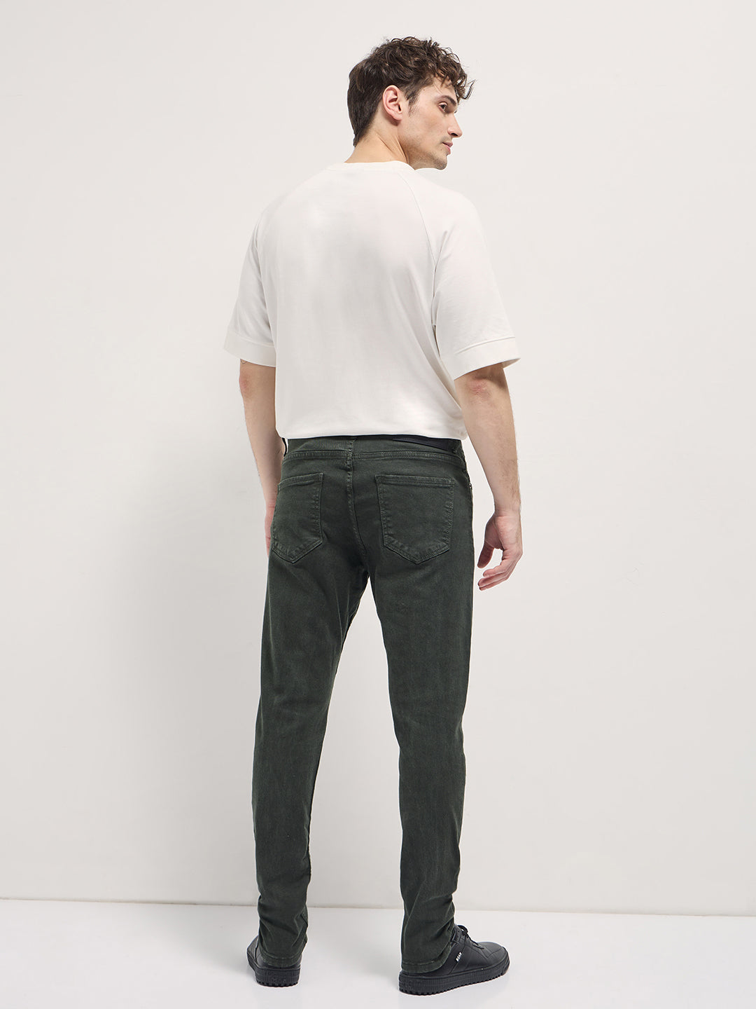 Men Stylish Dark Green Jeans