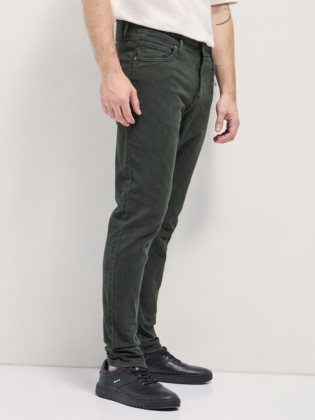 Men Stylish Dark Green Jeans