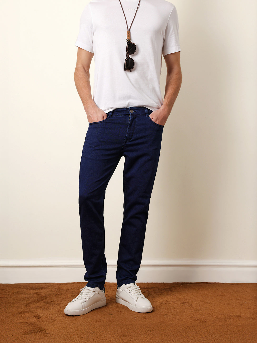 Men Cotton Solid Jean