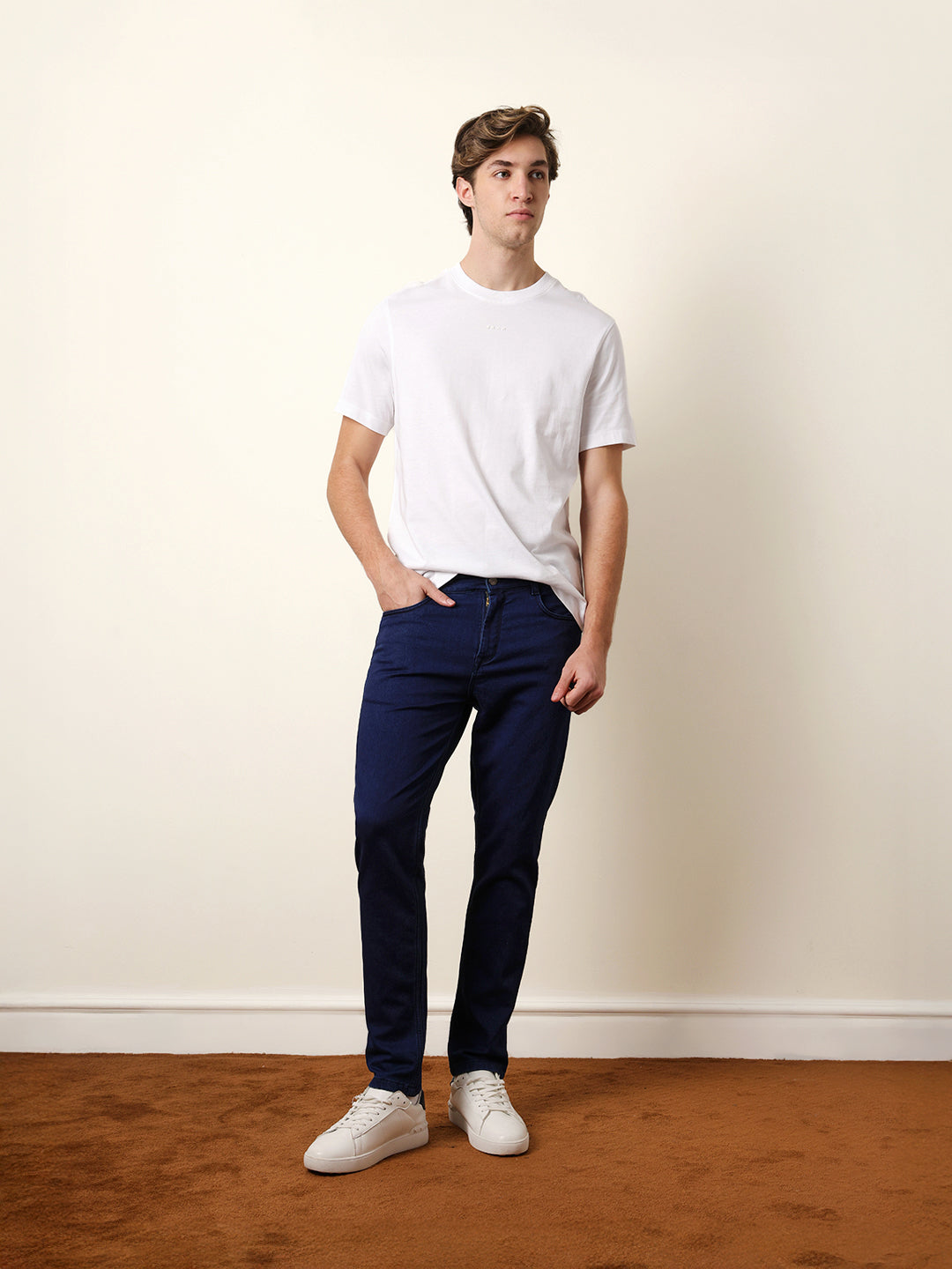 Men Cotton Solid Jean