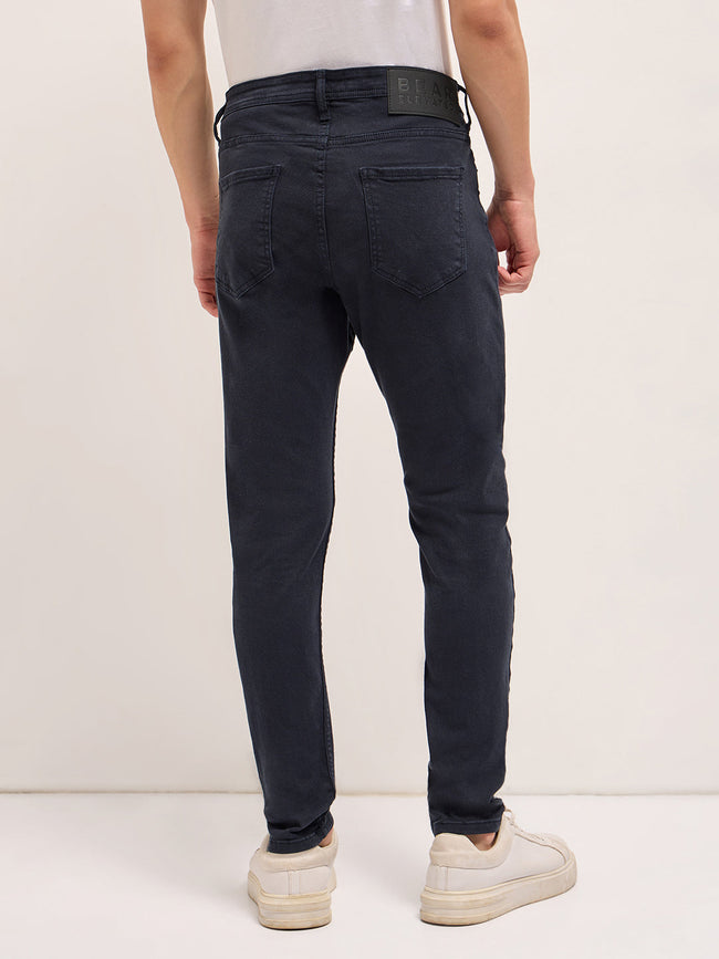 Men Stylish Dark Blue Jeans