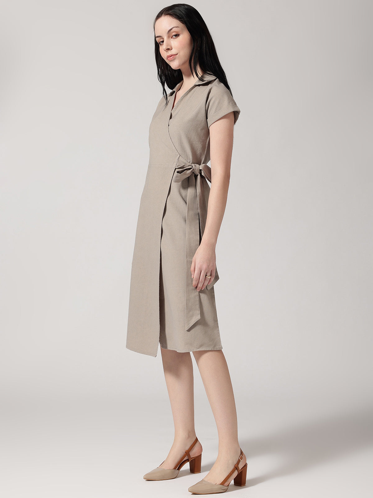 Women Formal Wrap Dress