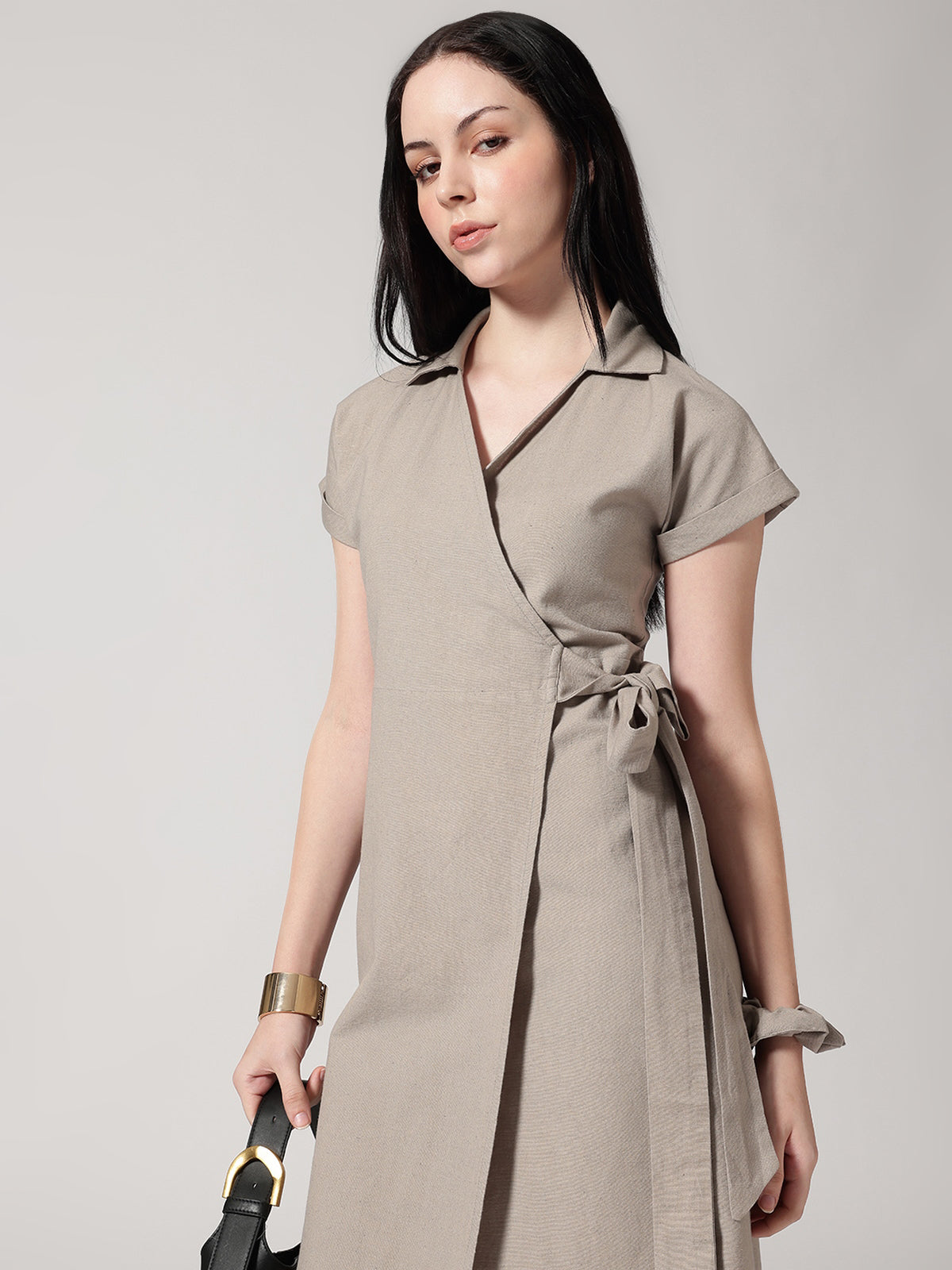 Women Formal Wrap Dress