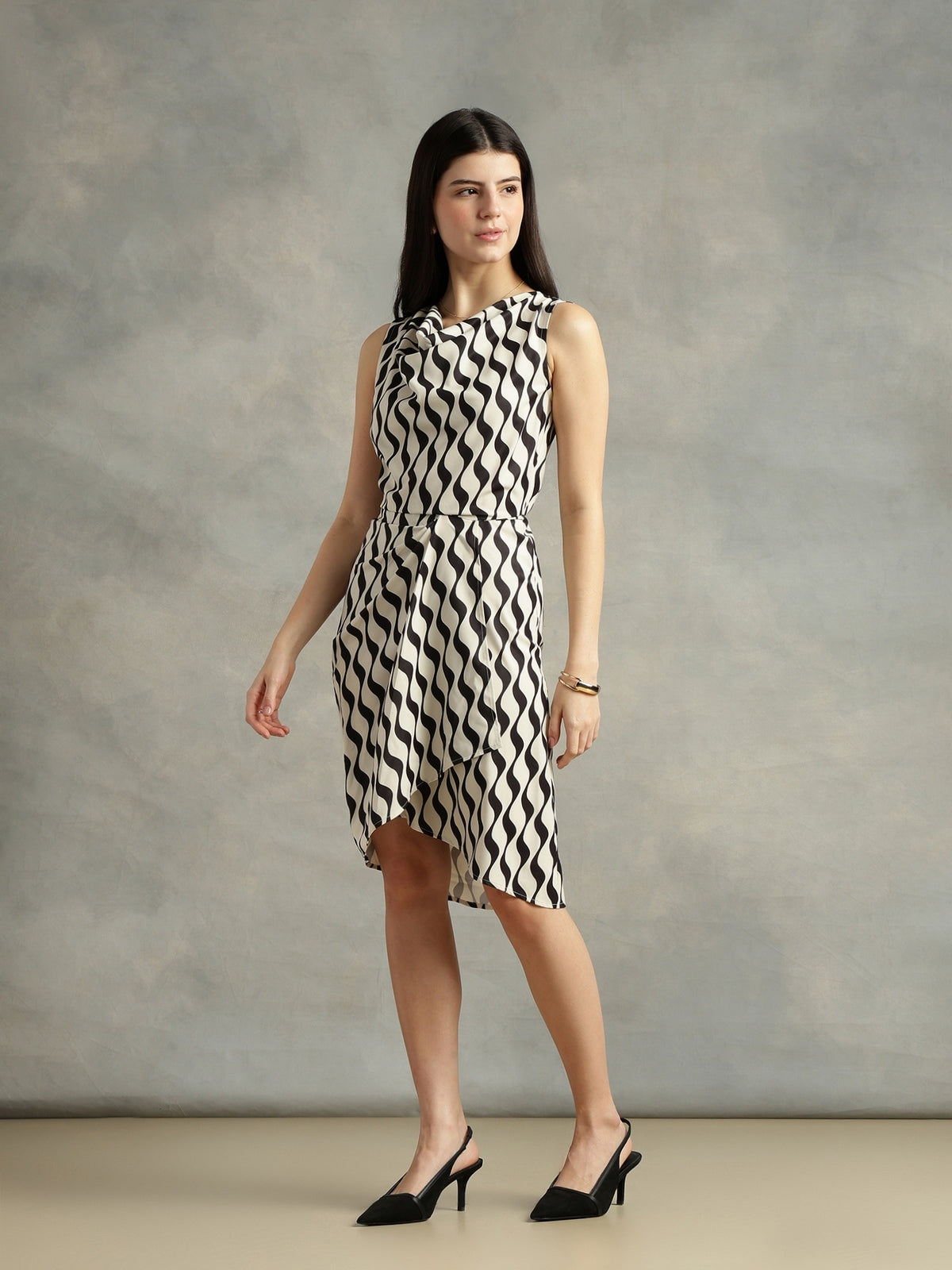 Women Strong and Brave off white bodycon dress