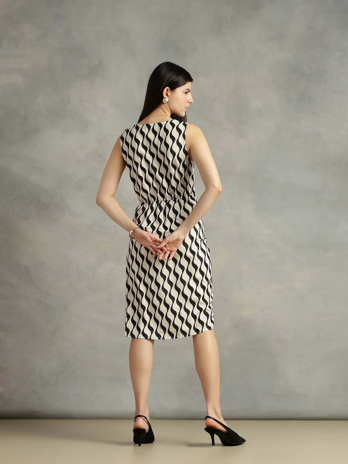 Women Strong and Brave off white bodycon dress