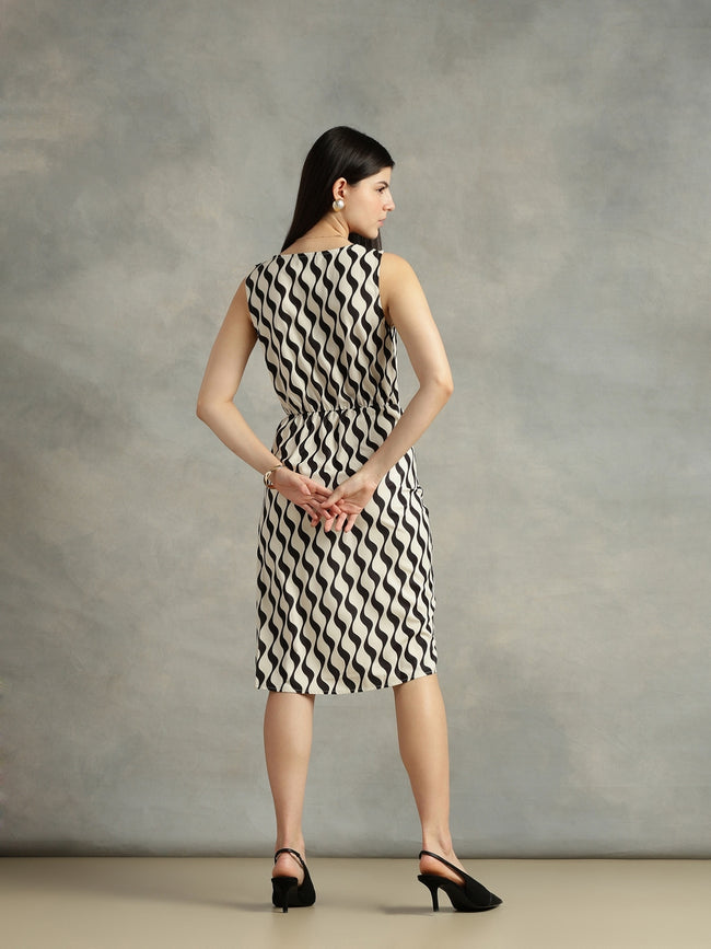 Women Strong and Brave off white bodycon dress