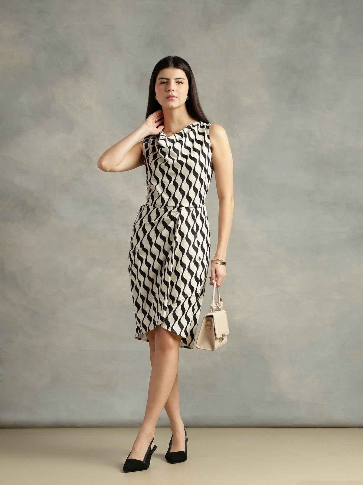 Women Strong and Brave off white bodycon dress