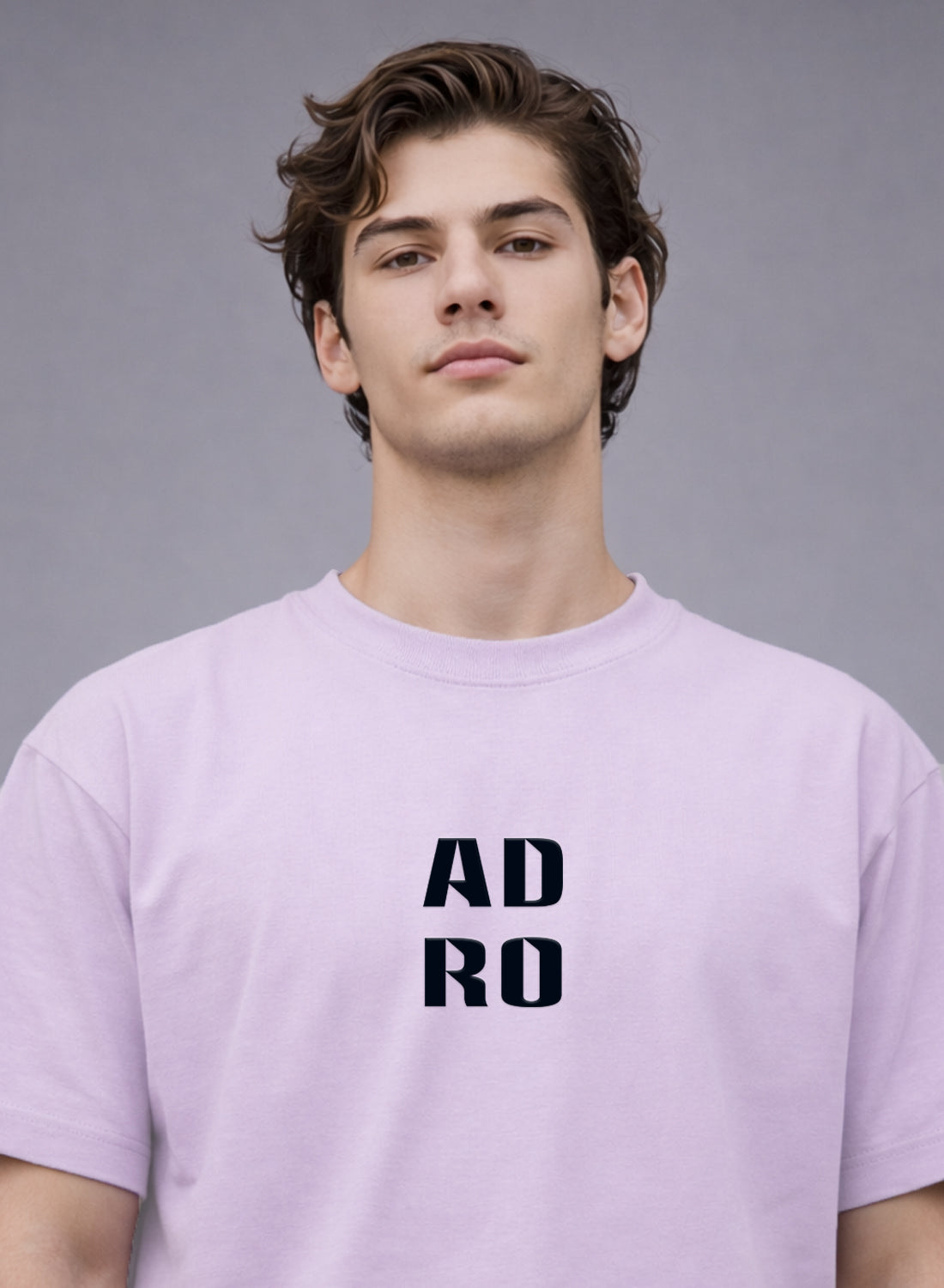 Men Oversize Fit Back Printed T-Shirt