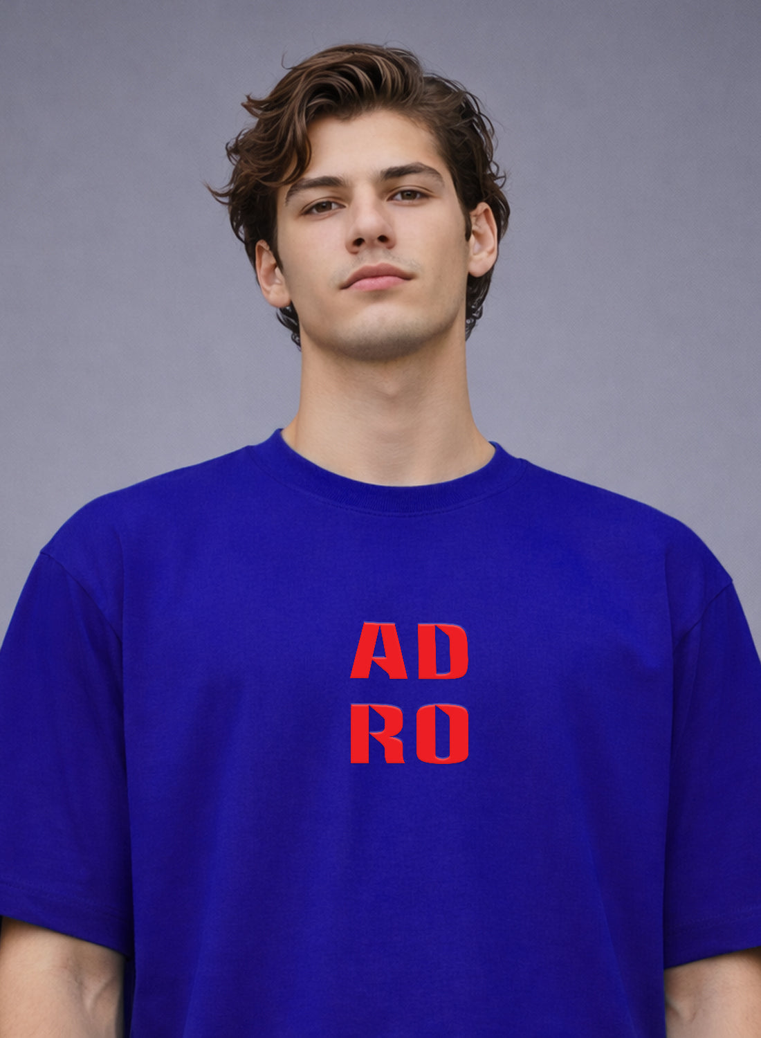 Men Oversize Fit Back Printed T-Shirt