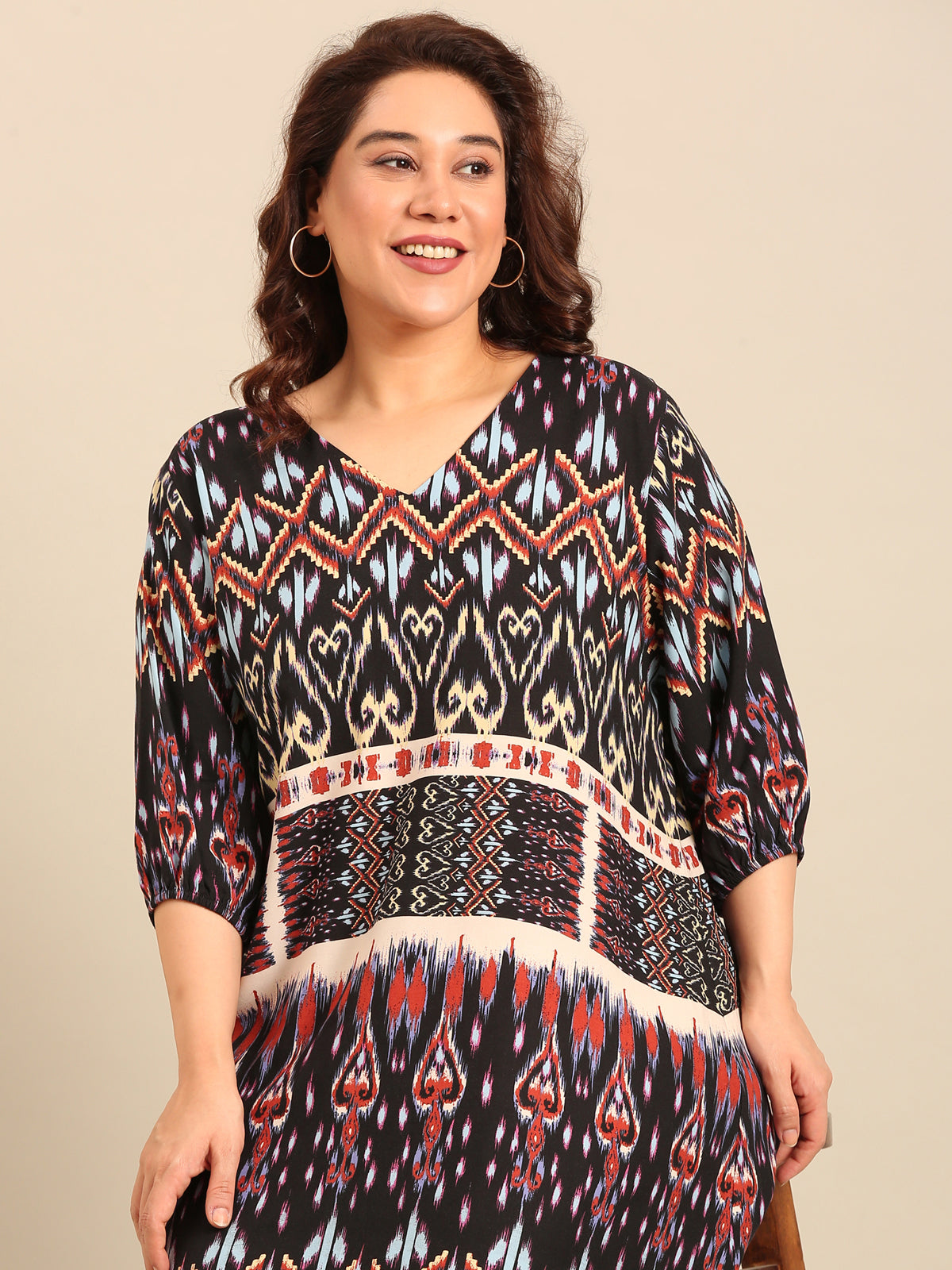 Women Bohemian Print Maxi Dress