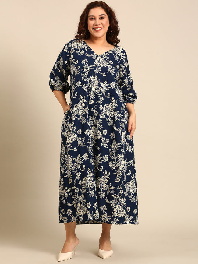 Women Printed Viscose Maxi Dress