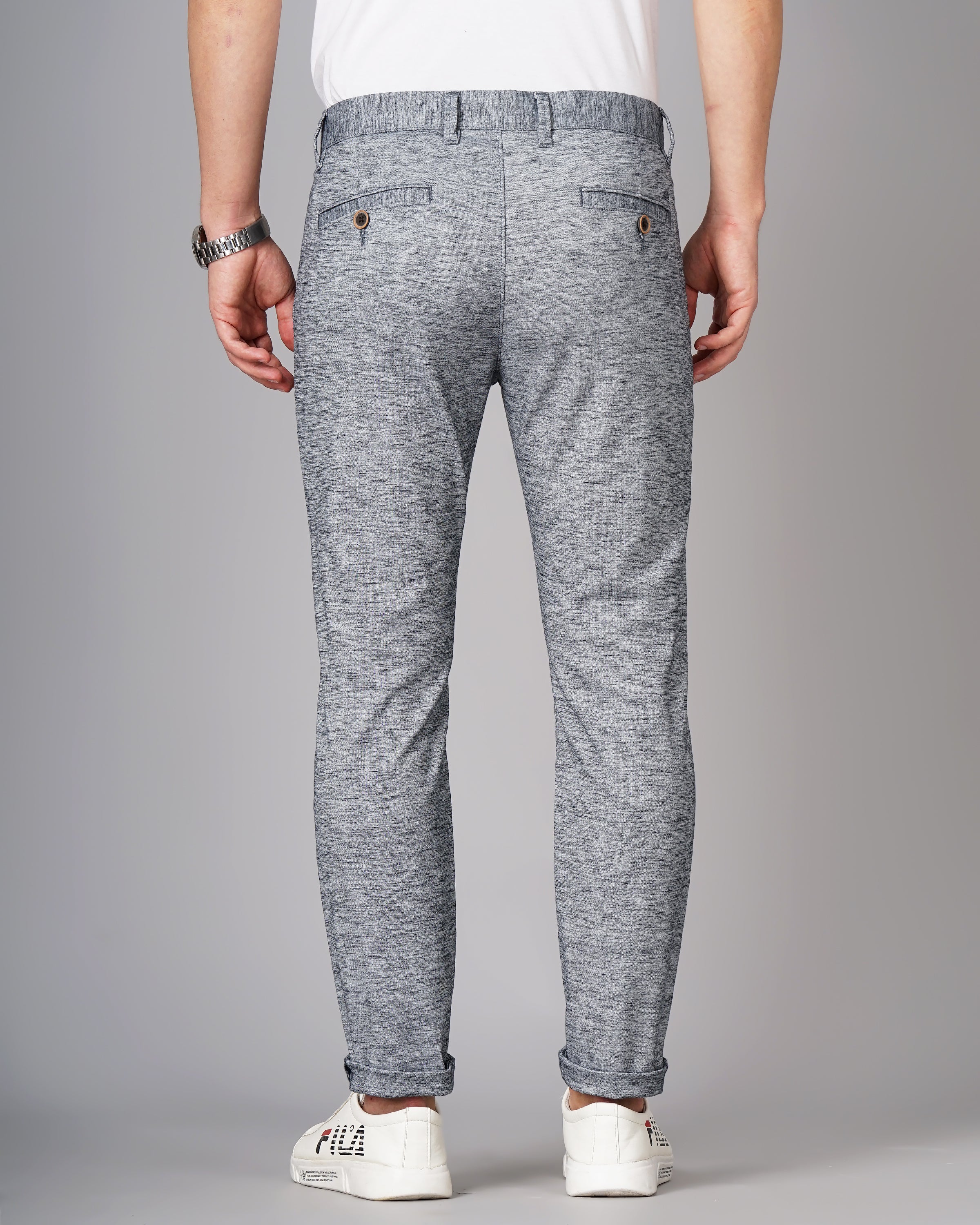 Men Blue Trousers