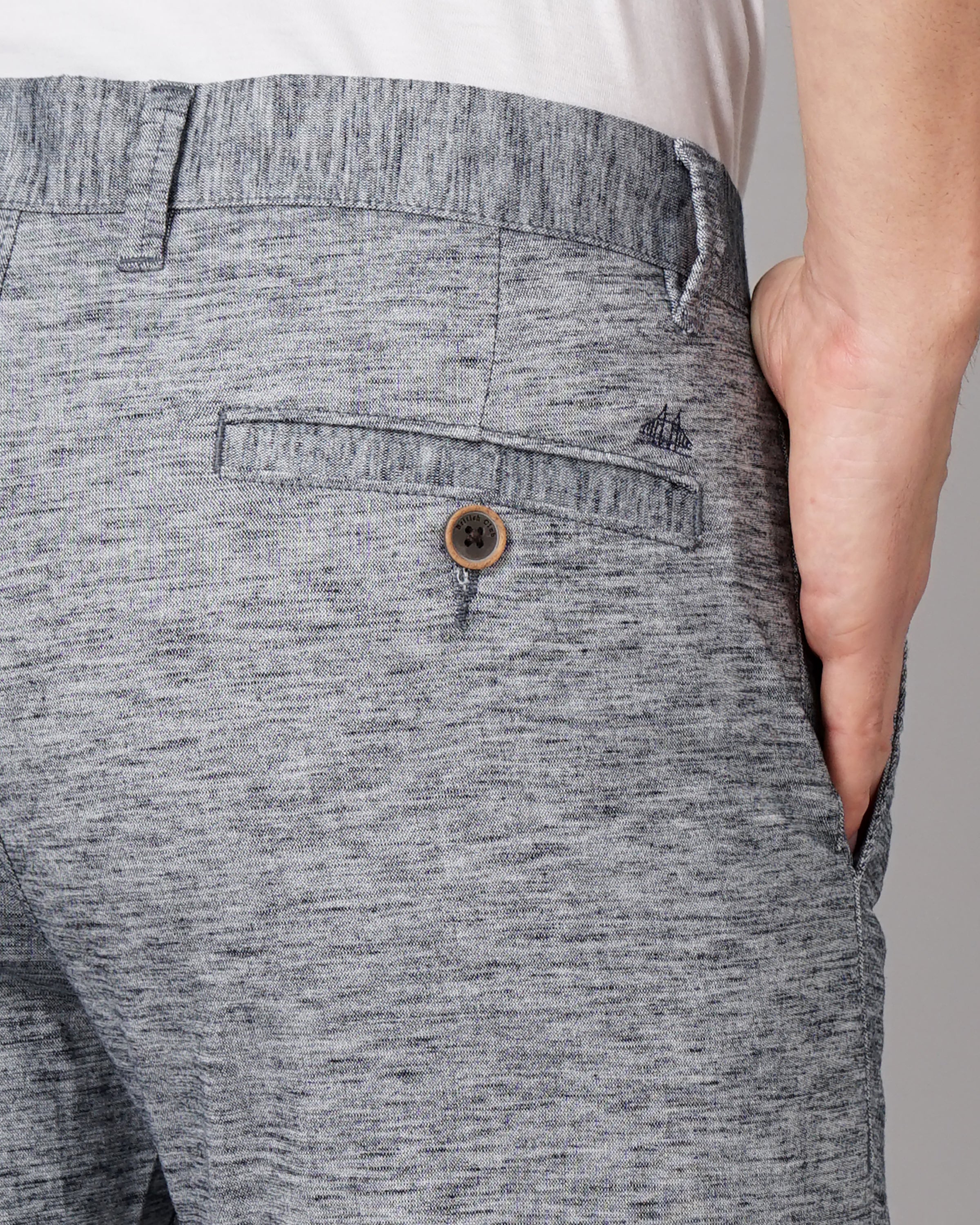 Men Blue Trousers