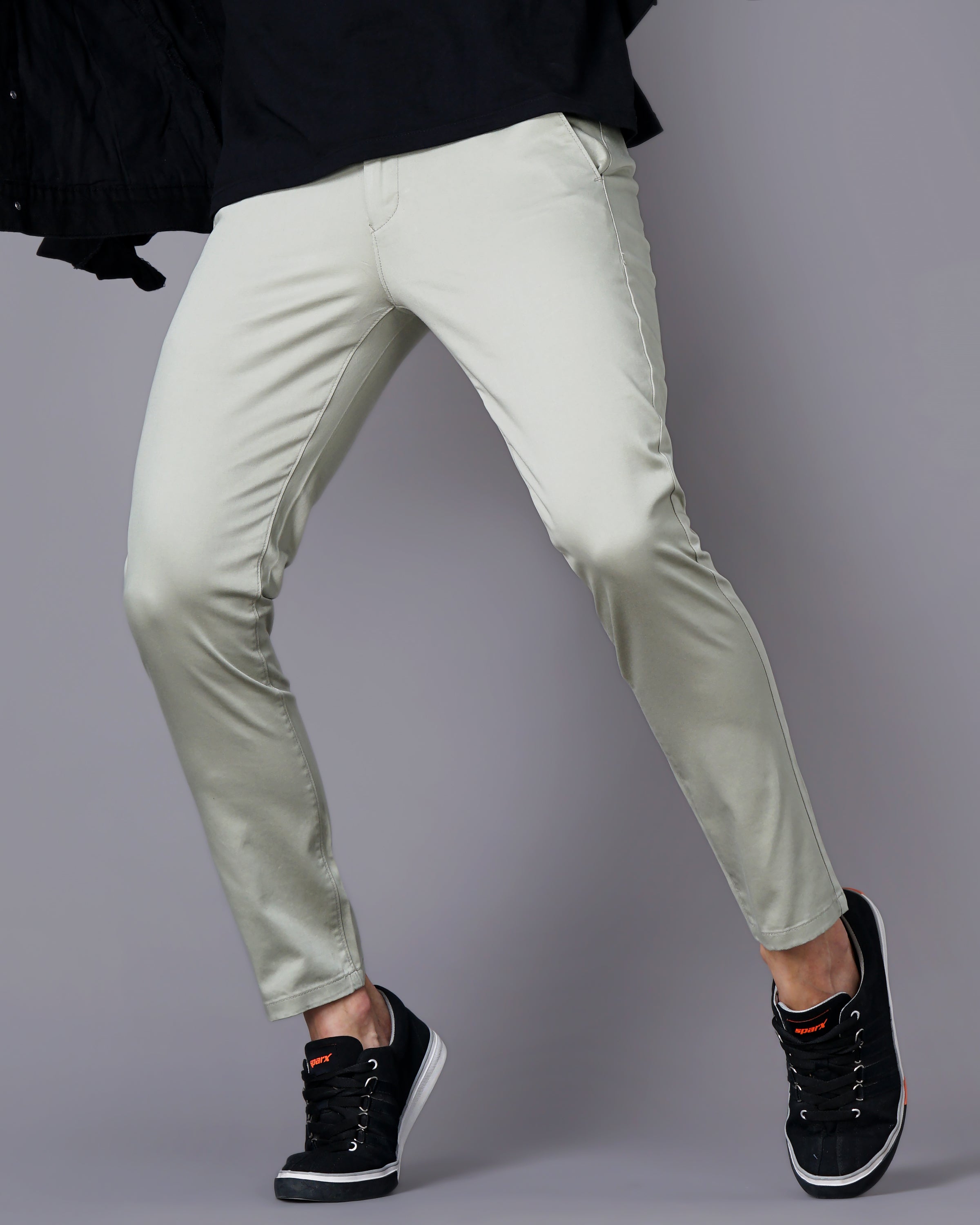 Men Olive Trousers